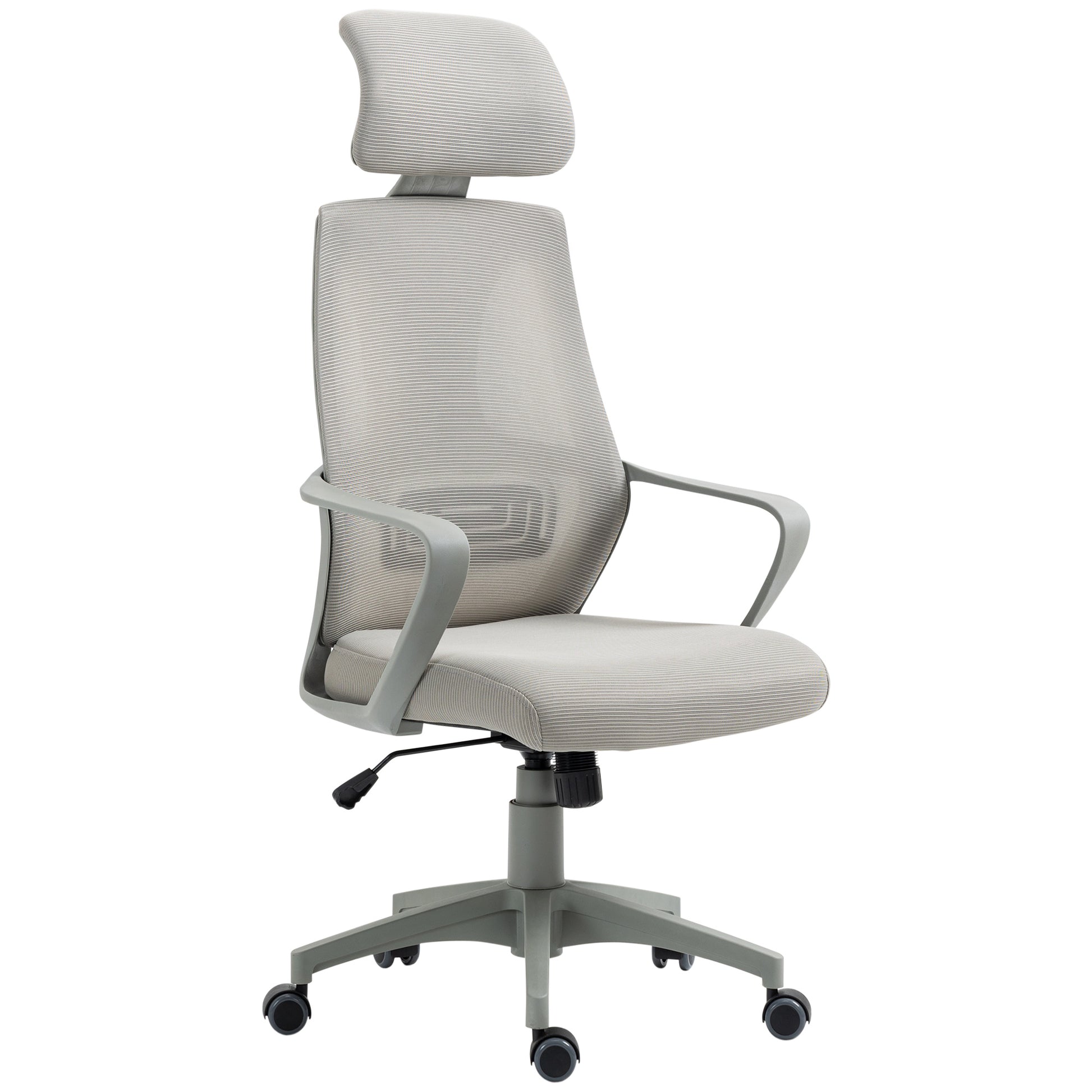 Image for Vinsetto Ergonomic Office Chair w/ Wheel, High Mesh Back, Adjustable Height Home Office Chair - Grey