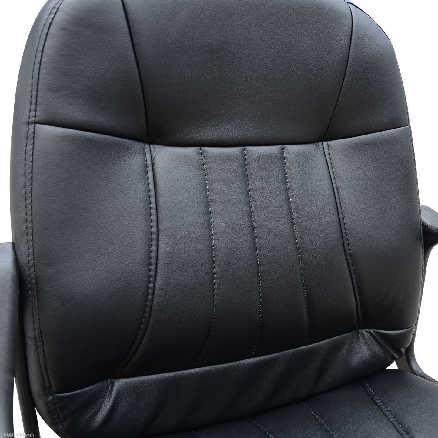 Image for HOMCOM Swivel Executive Office Chair PU Leather Computer Desk Chair Office Furniture Gaming Seater - Black