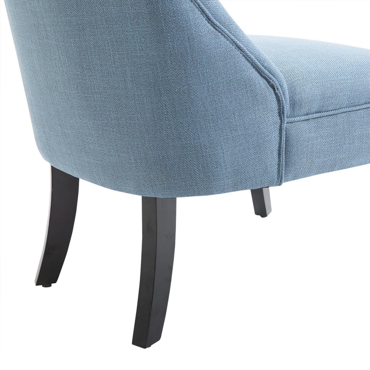HOMCOM Tub Chair, Armless Single Sofa, Modern Button Tufted Armchair, Upholstered Linen Fabric Longue Accent Chair for Living Room, Bedroom, Set of 2 - ChairwayUK