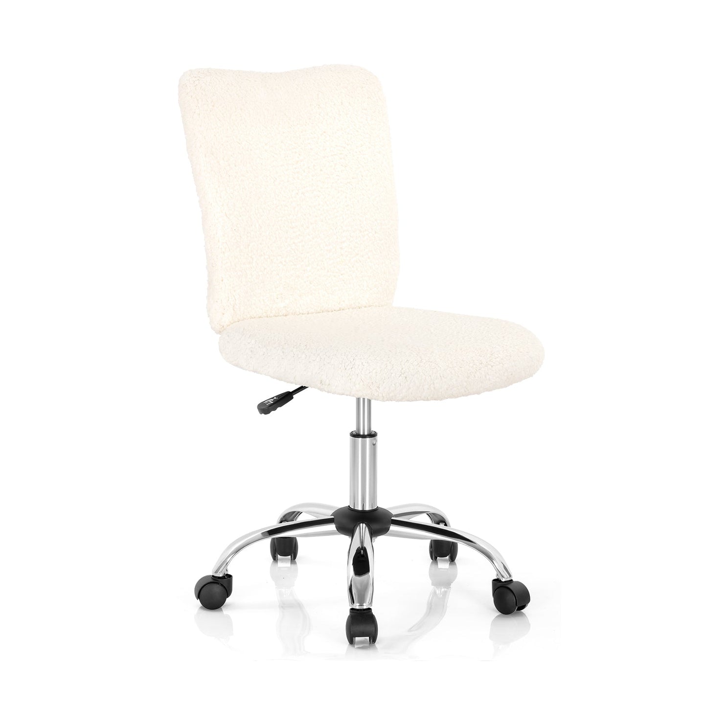 Adjustable Faux Fur Swivel Armless Office Chair with Chrome Base - Grey - ChairwayUKHome Office ChairCB10226GRAdjustable Faux Fur Swivel Armless Office Chair with Chrome Base - White - ChairwayUKHome Office ChairCB10226WHArmless Office Chair - Desk Chair Uk | Chairway