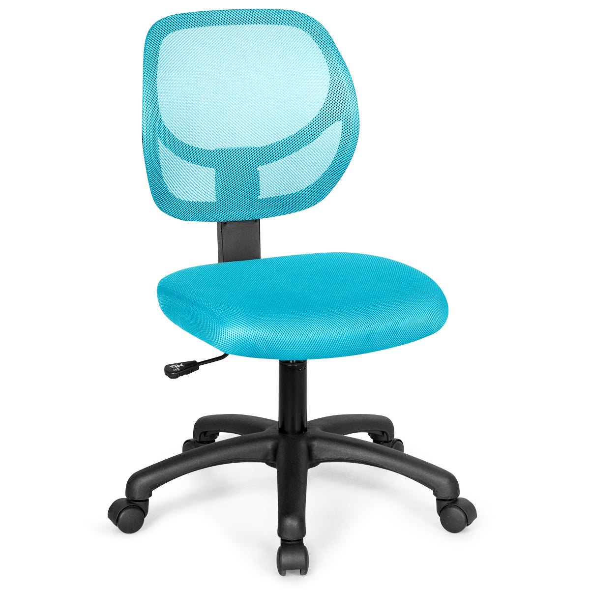 Adjustable Swivel Kids Office Chair with Lumbar Support - Turquoise - ChairwayUKHome Office ChairHW63008GNKids Office Chair