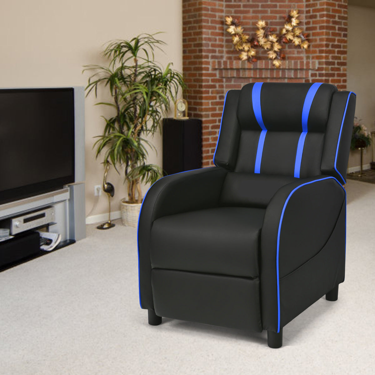 Adjustable Gaming Chair with Footrest Headrest and Lumbar Support - ChairwayUK
