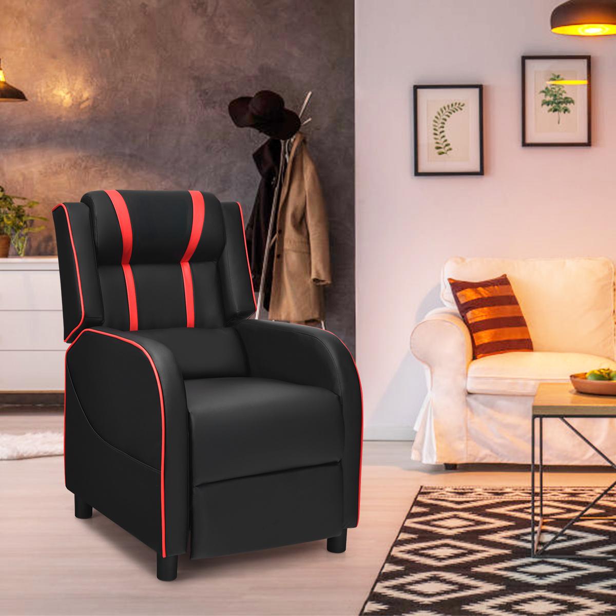 Adjustable Gaming Chair with Footrest Headrest and Lumbar Support - ChairwayUK