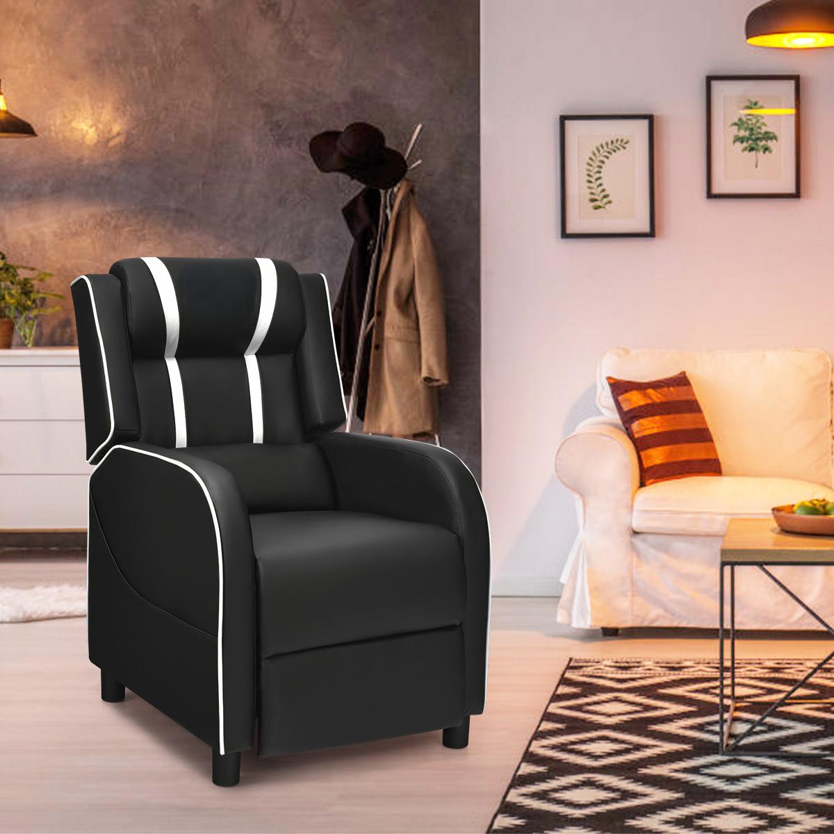 Adjustable Gaming Chair with Footrest Headrest and Lumbar Support - ChairwayUK