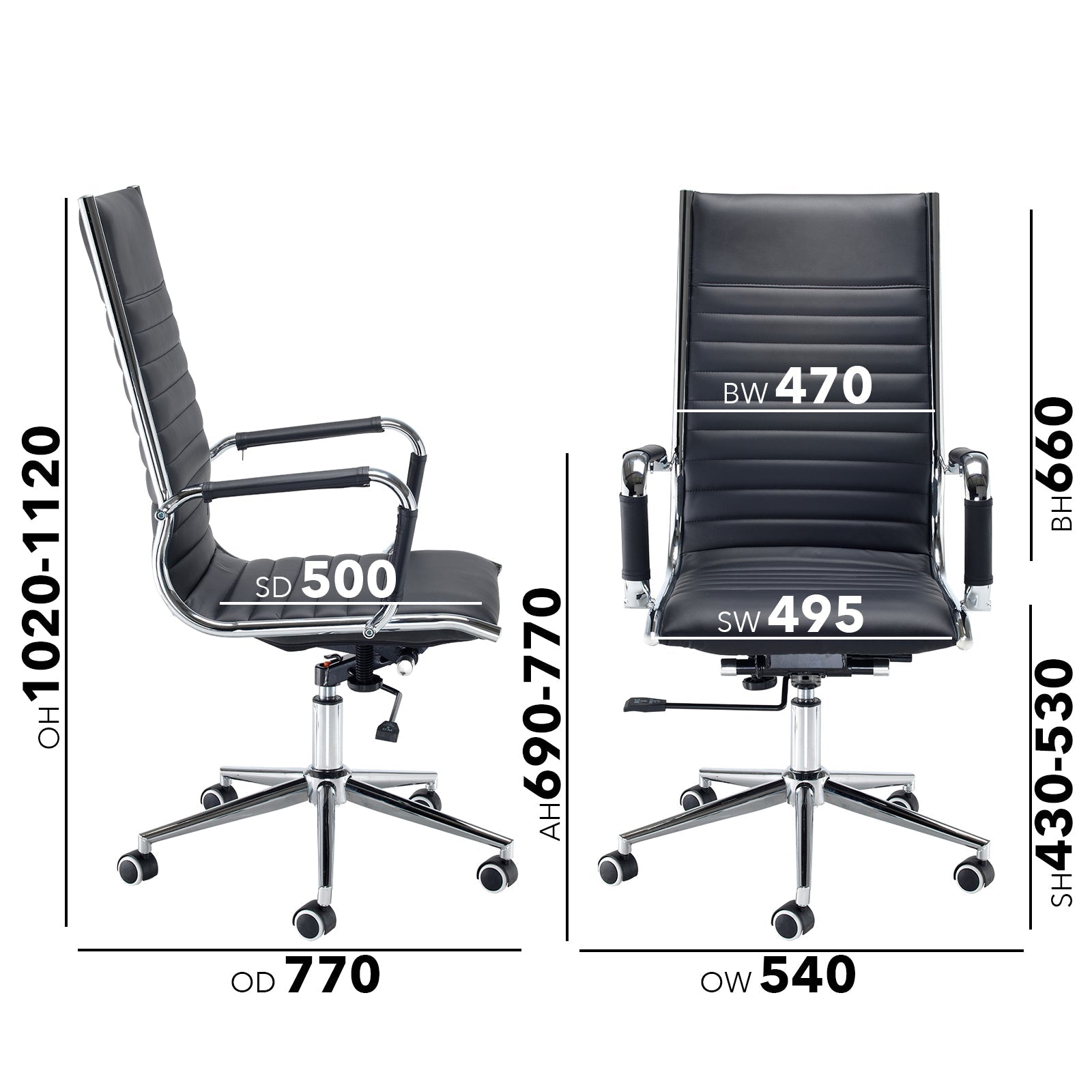 Bari high back executive chair - ChairwayUKVisitorBARI300T1Bari high back executive chair