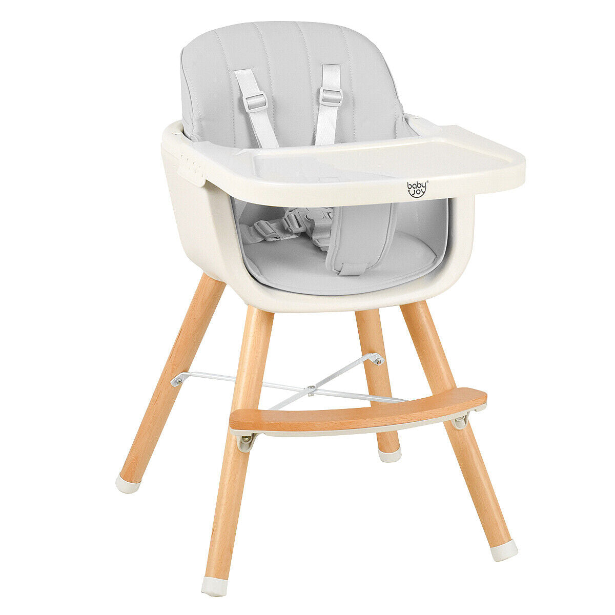 3 in 1 Baby High Chair with Adjustable Legs and Tray for Dining