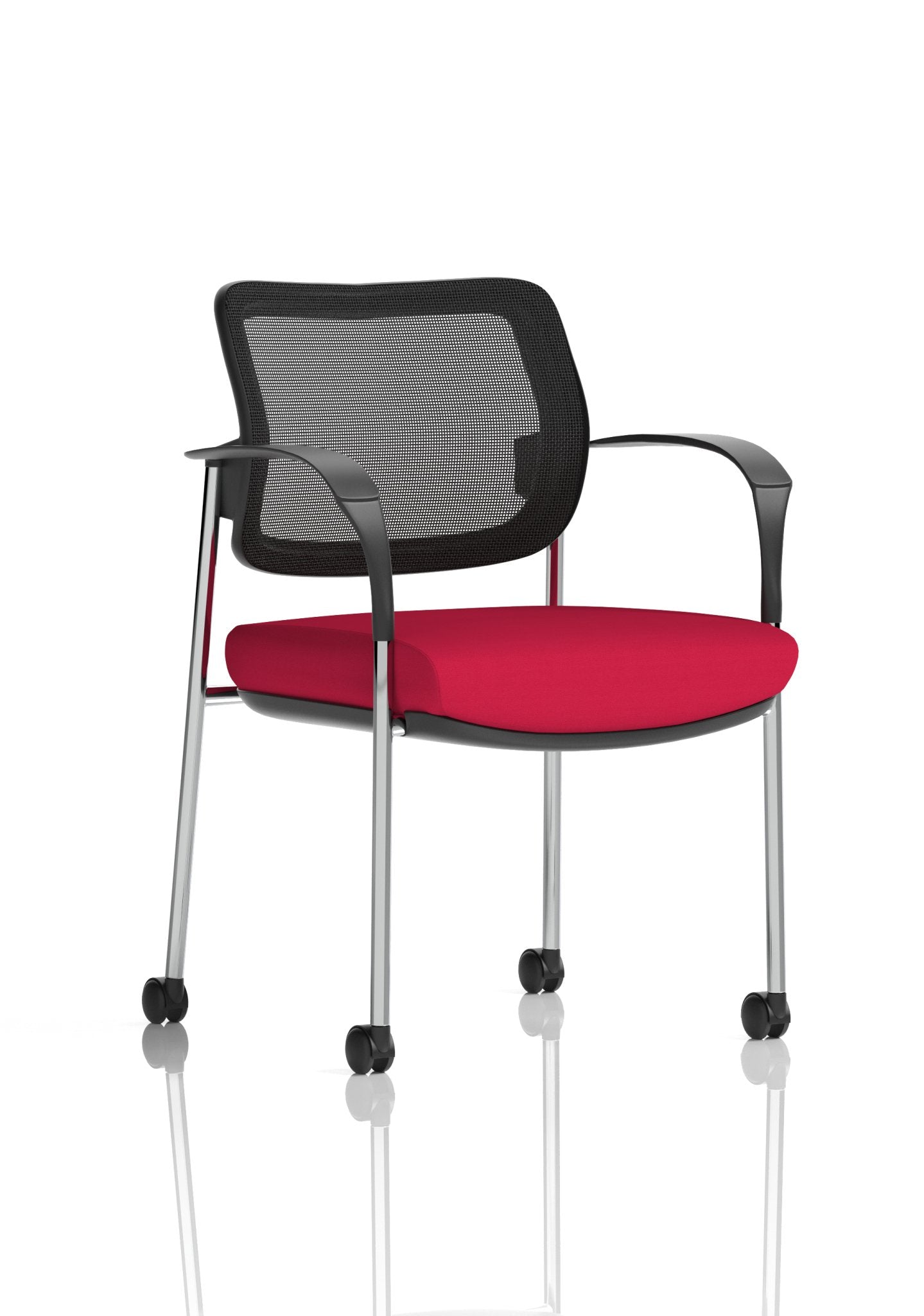 Brunswick Deluxe Medium Back Stacking Visitor Office Chair with Arms with Castors Bespoke - ChairwayUKHome Office ChairKCUP2129Image ForBrunswick Deluxe Medium Back Stacking Visitor Office Chair with Arms with Castors Bespoke