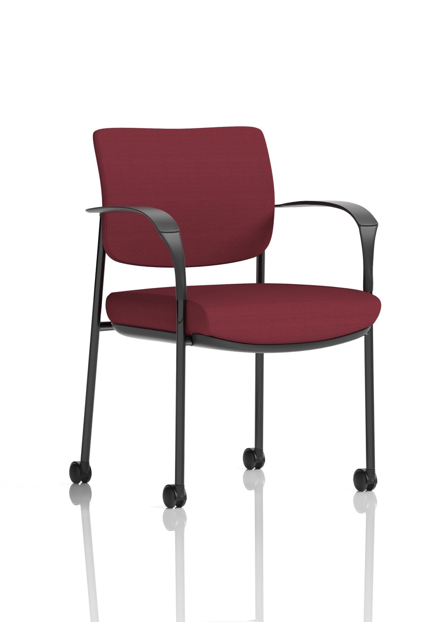 Brunswick Deluxe Medium Back Stacking Visitor Office Chair with Arms with Castors Bespoke - ChairwayUKHome Office ChairKCUP2106Image ForBrunswick Deluxe Medium Back Stacking Visitor Office Chair with Arms with Castors Bespoke