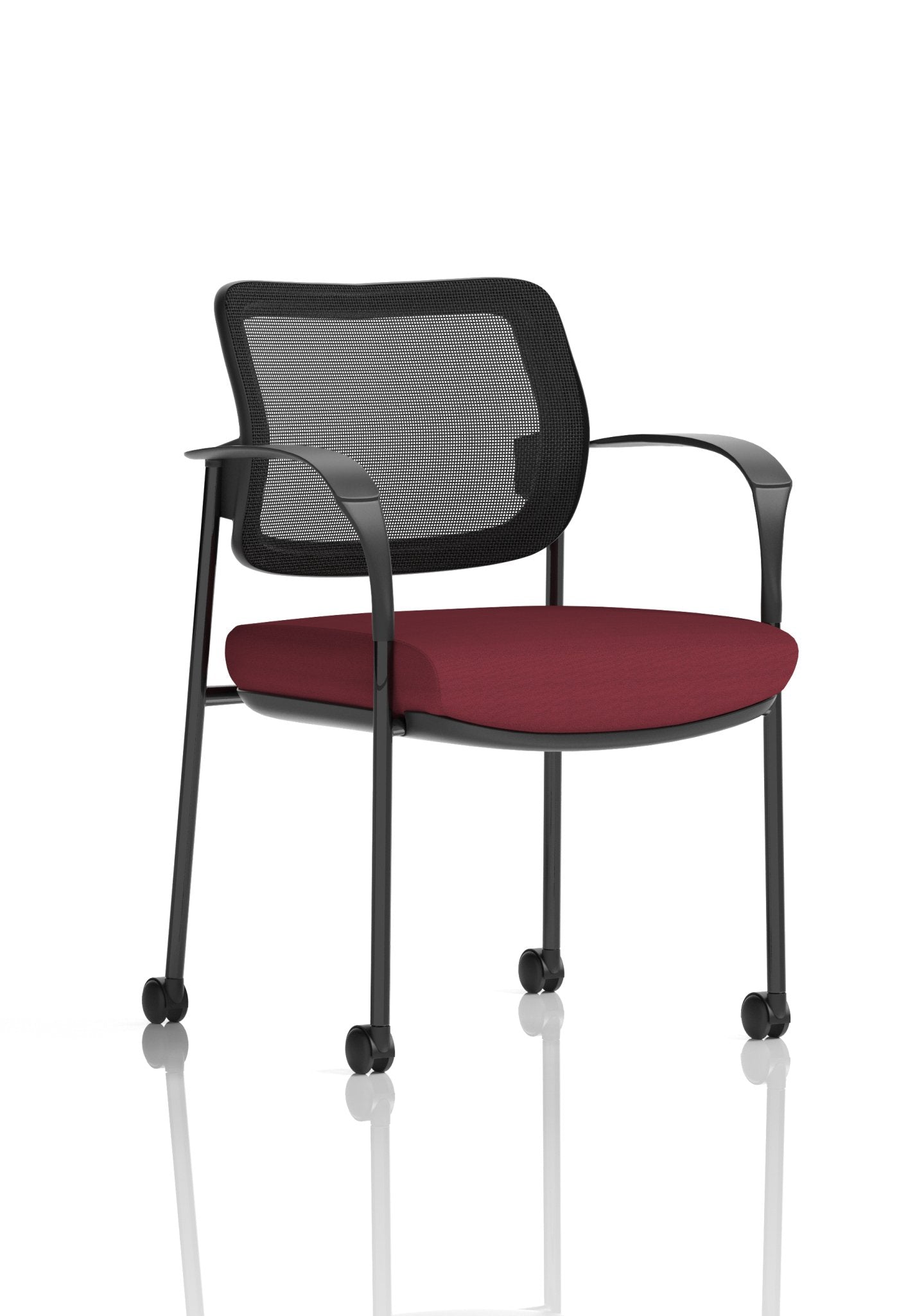 Brunswick Deluxe Medium Back Stacking Visitor Office Chair with Arms with Castors Bespoke - ChairwayUKHome Office ChairKCUP2122Image ForBrunswick Deluxe Medium Back Stacking Visitor Office Chair with Arms with Castors Bespoke