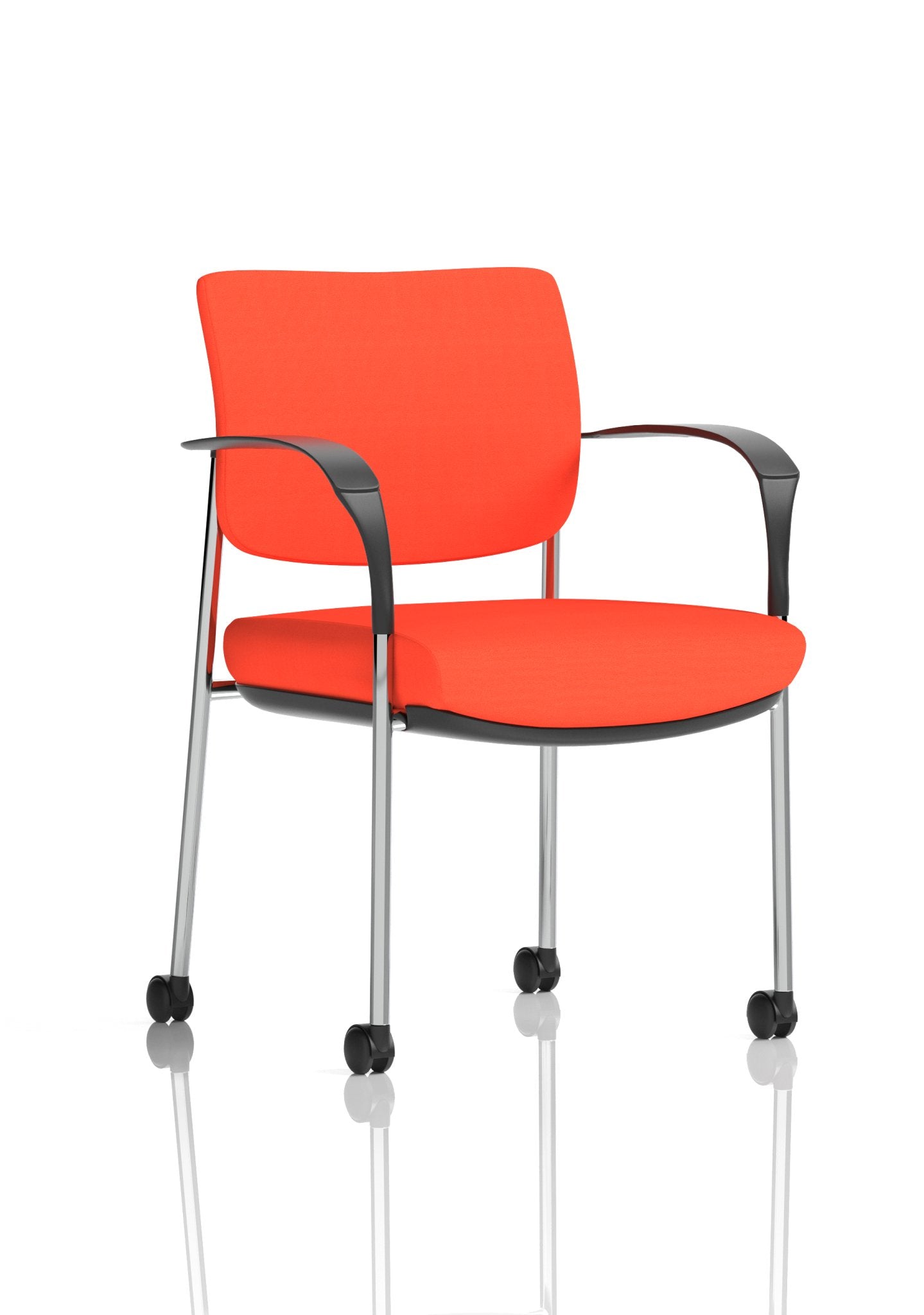 Brunswick Deluxe Medium Back Stacking Visitor Office Chair with Arms with Castors Bespoke - ChairwayUKHome Office ChairKCUP2119Image ForBrunswick Deluxe Medium Back Stacking Visitor Office Chair with Arms with Castors Bespoke