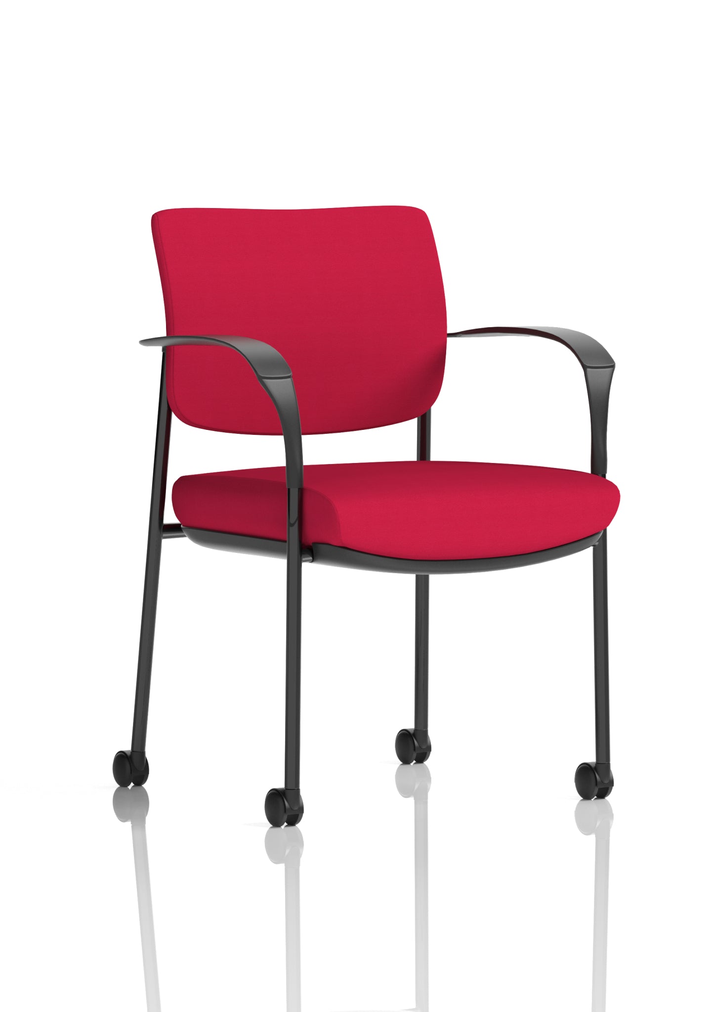 Brunswick Deluxe Medium Back Stacking Visitor Office Chair with Arms with Castors Bespoke - ChairwayUKHome Office ChairKCUP2105Image ForBrunswick Deluxe Medium Back Stacking Visitor Office Chair with Arms with Castors Bespoke