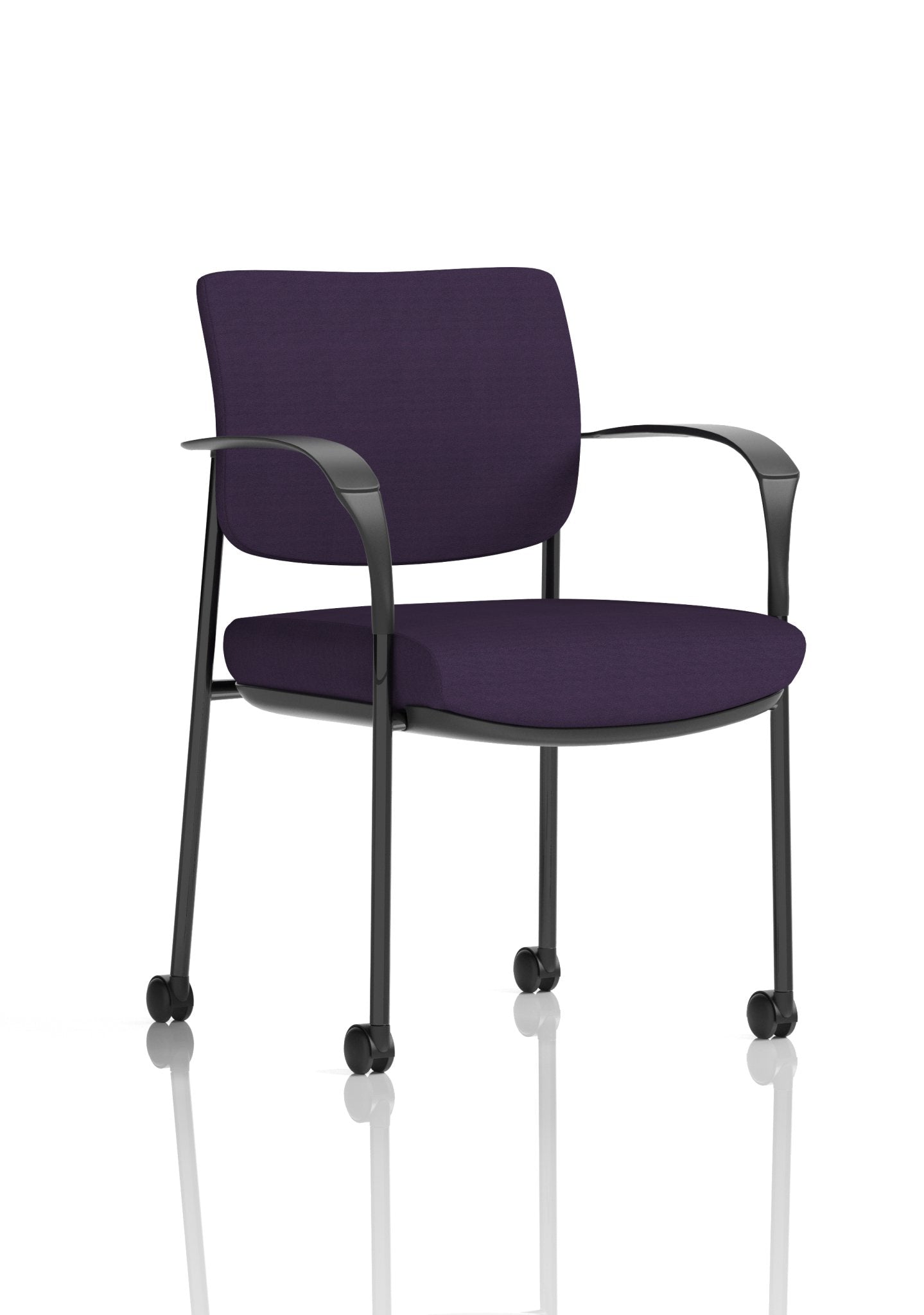 Brunswick Deluxe Medium Back Stacking Visitor Office Chair with Arms with Castors Bespoke - ChairwayUKHome Office ChairKCUP2112Image ForBrunswick Deluxe Medium Back Stacking Visitor Office Chair with Arms with Castors Bespoke