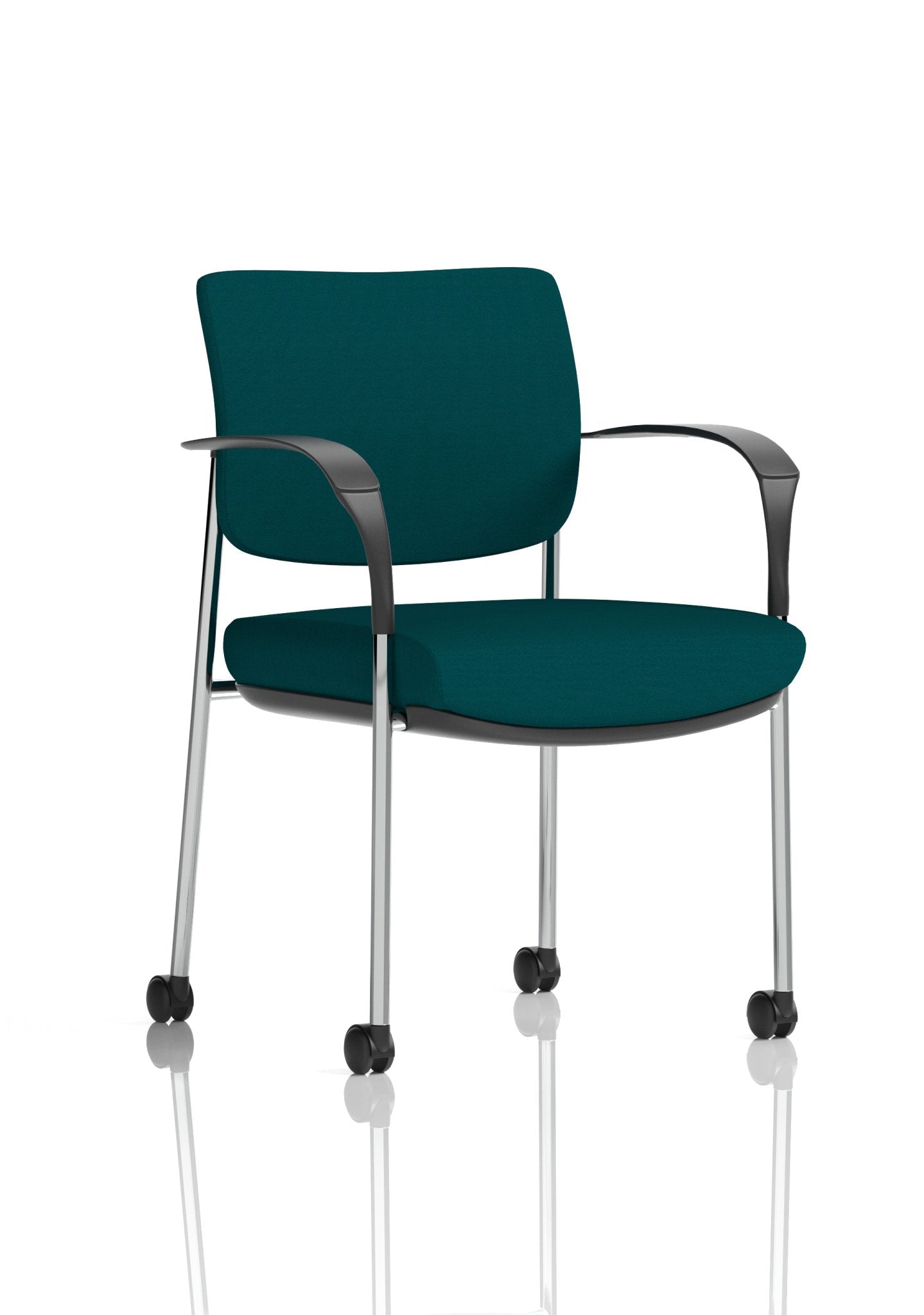 Brunswick Deluxe Medium Back Stacking Visitor Office Chair with Arms with Castors Bespoke - ChairwayUKHome Office ChairKCUP2115Image ForBrunswick Deluxe Medium Back Stacking Visitor Office Chair with Arms with Castors Bespoke