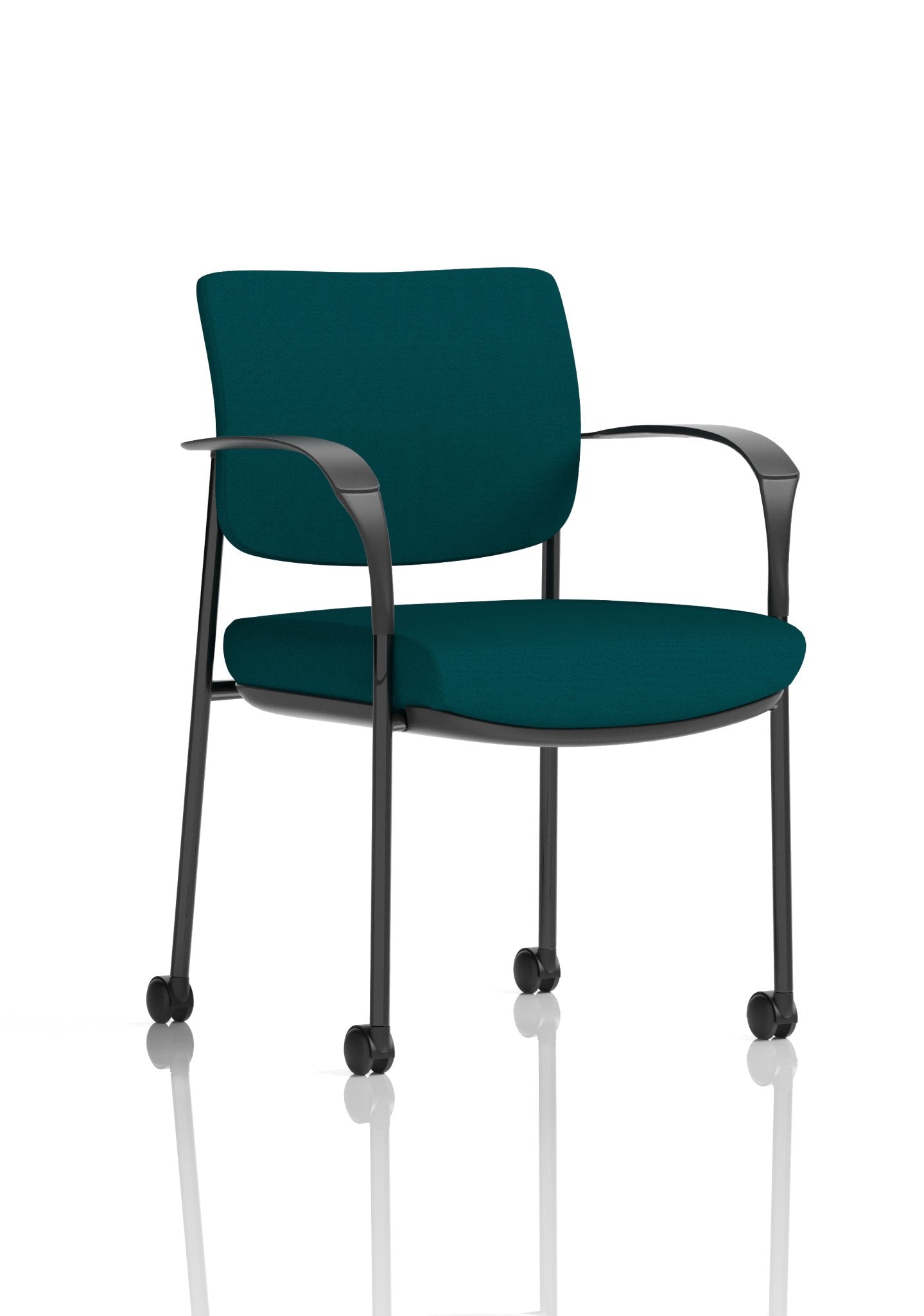 Brunswick Deluxe Medium Back Stacking Visitor Office Chair with Arms with Castors Bespoke - ChairwayUKHome Office ChairKCUP2107Image ForBrunswick Deluxe Medium Back Stacking Visitor Office Chair with Arms with Castors Bespoke