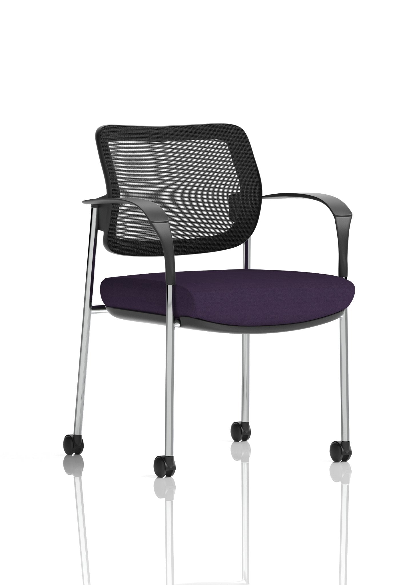 Brunswick Deluxe Medium Back Stacking Visitor Office Chair with Arms with Castors Bespoke - ChairwayUKHome Office ChairKCUP2136Image ForBrunswick Deluxe Medium Back Stacking Visitor Office Chair with Arms with Castors Bespoke