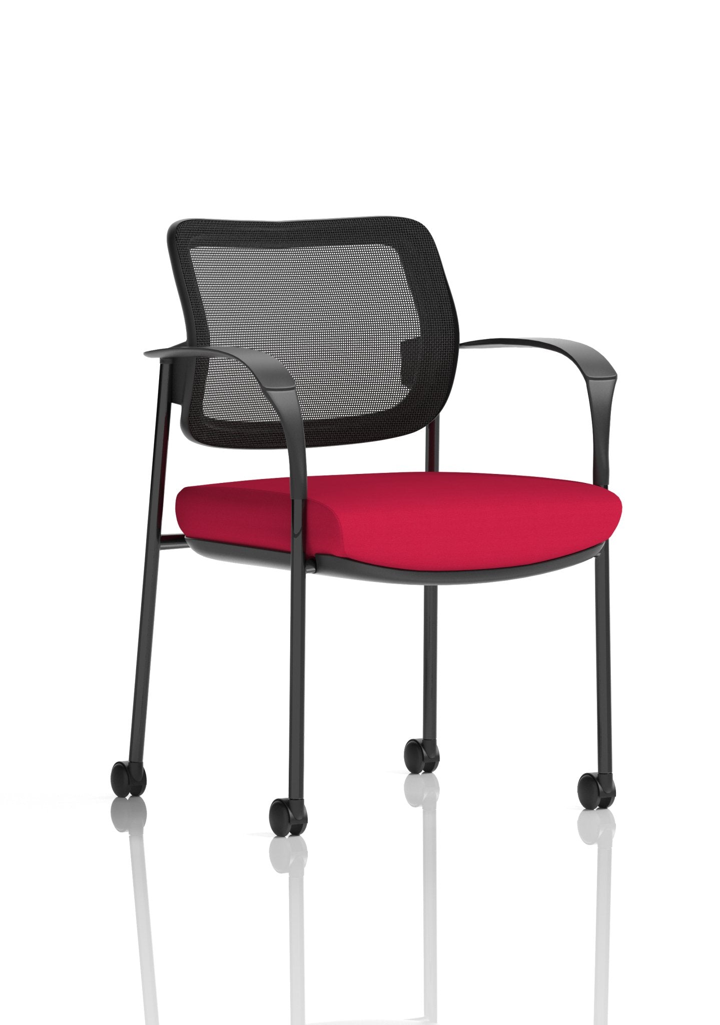 Brunswick Deluxe Medium Back Stacking Visitor Office Chair with Arms with Castors Bespoke - ChairwayUKHome Office ChairKCUP2121Image ForBrunswick Deluxe Medium Back Stacking Visitor Office Chair with Arms with Castors Bespoke