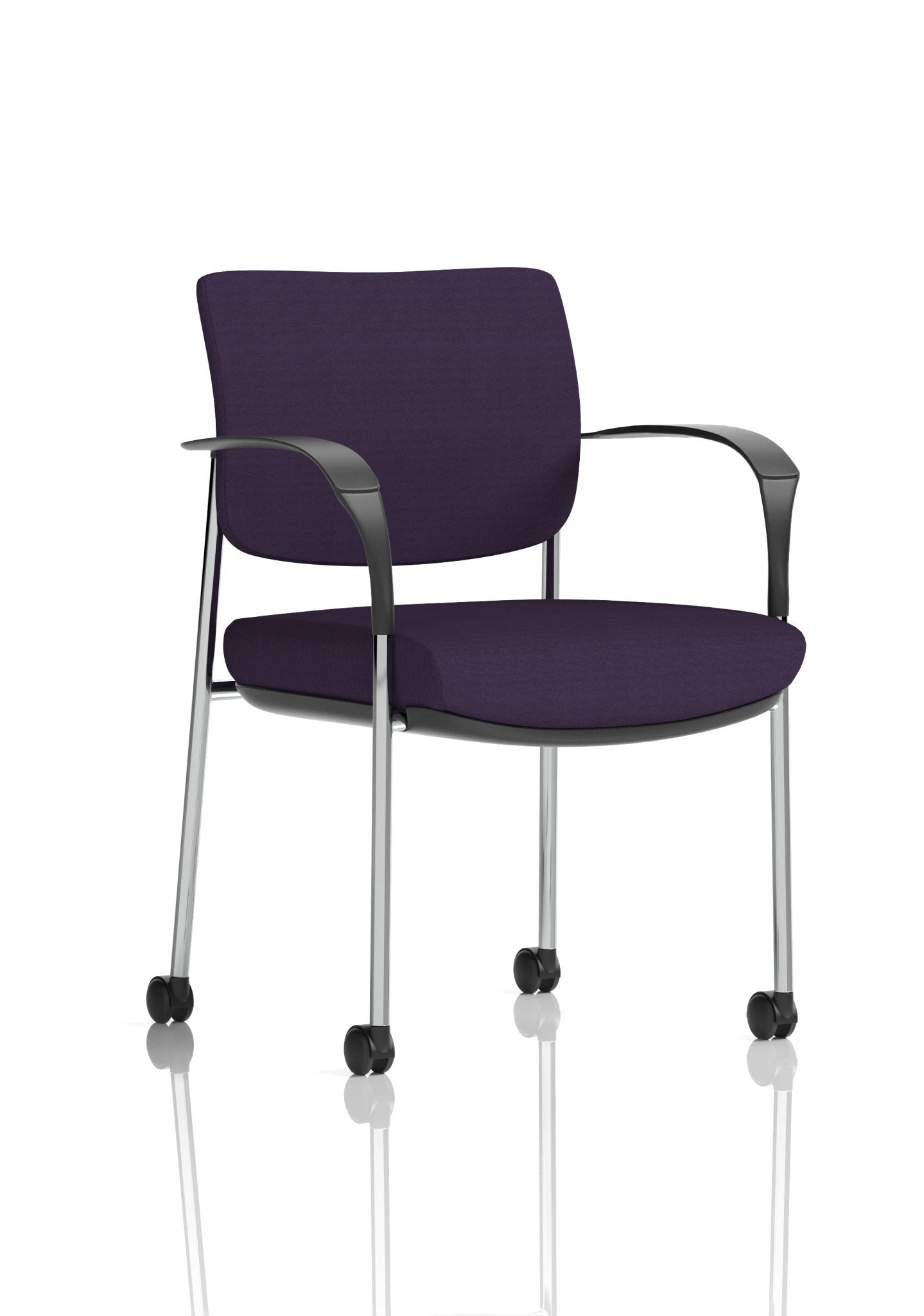 Brunswick Deluxe Medium Back Stacking Visitor Office Chair with Arms with Castors Bespoke - ChairwayUKHome Office ChairKCUP2120Image ForBrunswick Deluxe Medium Back Stacking Visitor Office Chair with Arms with Castors Bespoke