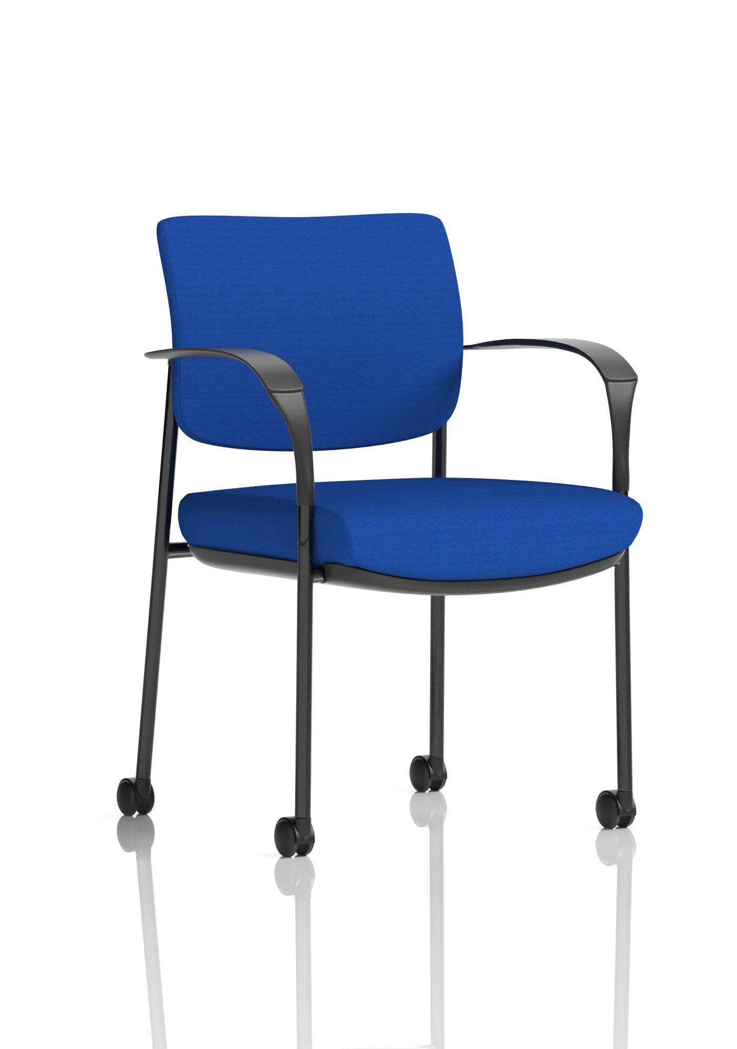 Brunswick Deluxe Medium Back Stacking Visitor Office Chair with Arms with Castors Bespoke - ChairwayUKHome Office ChairKCUP2110Image ForBrunswick Deluxe Medium Back Stacking Visitor Office Chair with Arms with Castors Bespoke