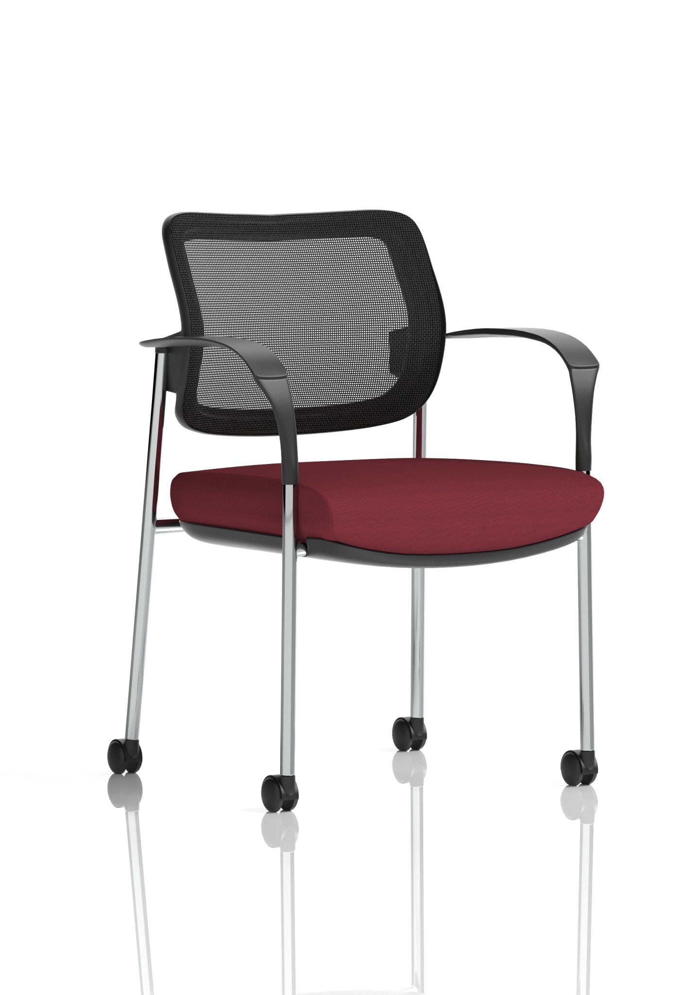 Brunswick Deluxe Medium Back Stacking Visitor Office Chair with Arms with Castors Bespoke - ChairwayUKHome Office ChairKCUP2130Image ForBrunswick Deluxe Medium Back Stacking Visitor Office Chair with Arms with Castors Bespoke