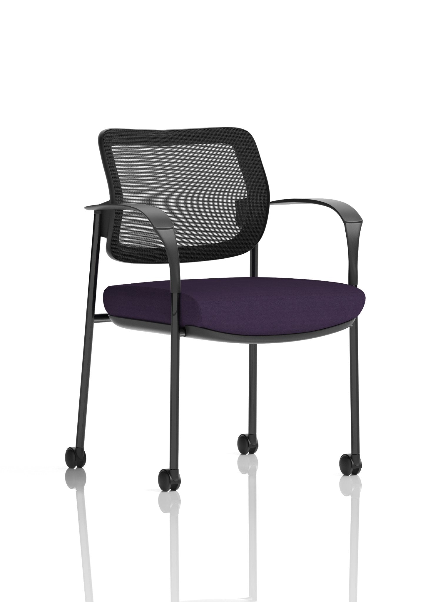 Brunswick Deluxe Medium Back Stacking Visitor Office Chair with Arms with Castors Bespoke - ChairwayUKHome Office ChairKCUP2128Image ForBrunswick Deluxe Medium Back Stacking Visitor Office Chair with Arms with Castors Bespoke