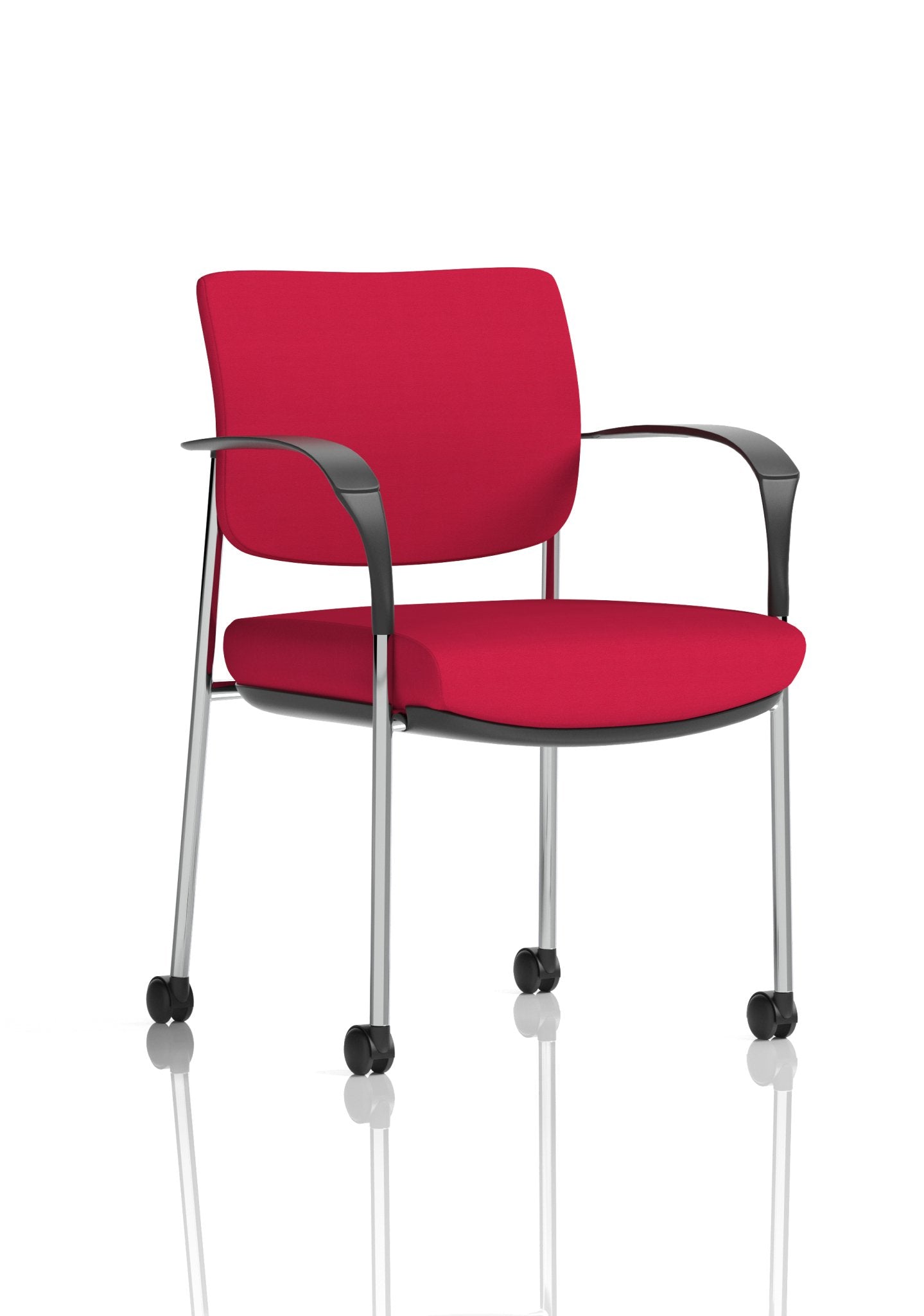 Brunswick Deluxe Medium Back Stacking Visitor Office Chair with Arms with Castors Bespoke - ChairwayUKHome Office ChairKCUP2113Image ForBrunswick Deluxe Medium Back Stacking Visitor Office Chair with Arms with Castors Bespoke