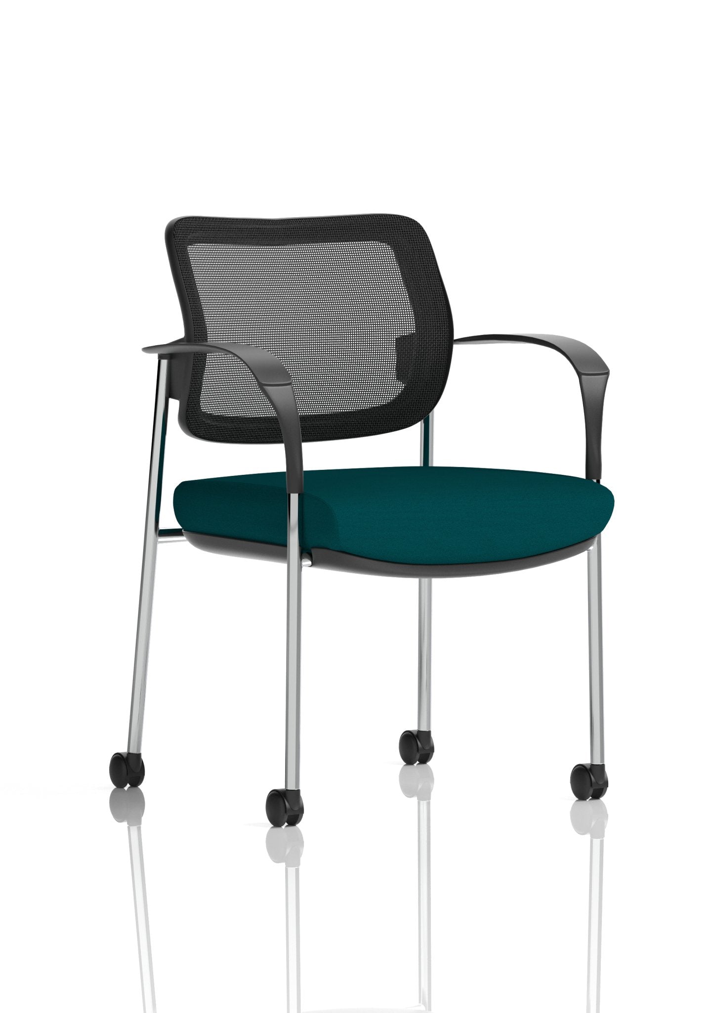 Brunswick Deluxe Medium Back Stacking Visitor Office Chair with Arms with Castors Bespoke - ChairwayUKHome Office ChairKCUP2131Image ForBrunswick Deluxe Medium Back Stacking Visitor Office Chair with Arms with Castors Bespoke