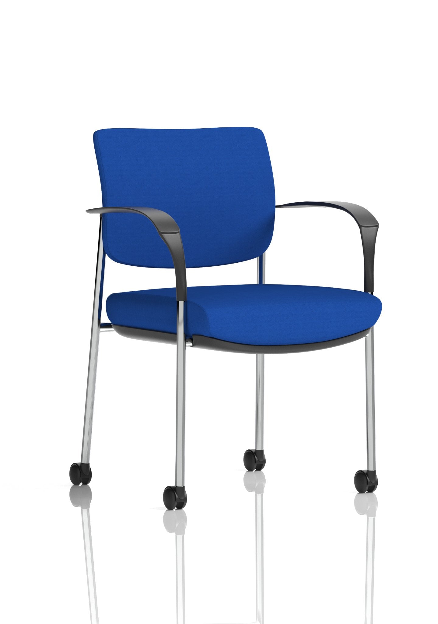 Brunswick Deluxe Medium Back Stacking Visitor Office Chair with Arms with Castors Bespoke - ChairwayUKHome Office ChairKCUP2118Image ForBrunswick Deluxe Medium Back Stacking Visitor Office Chair with Arms with Castors Bespoke