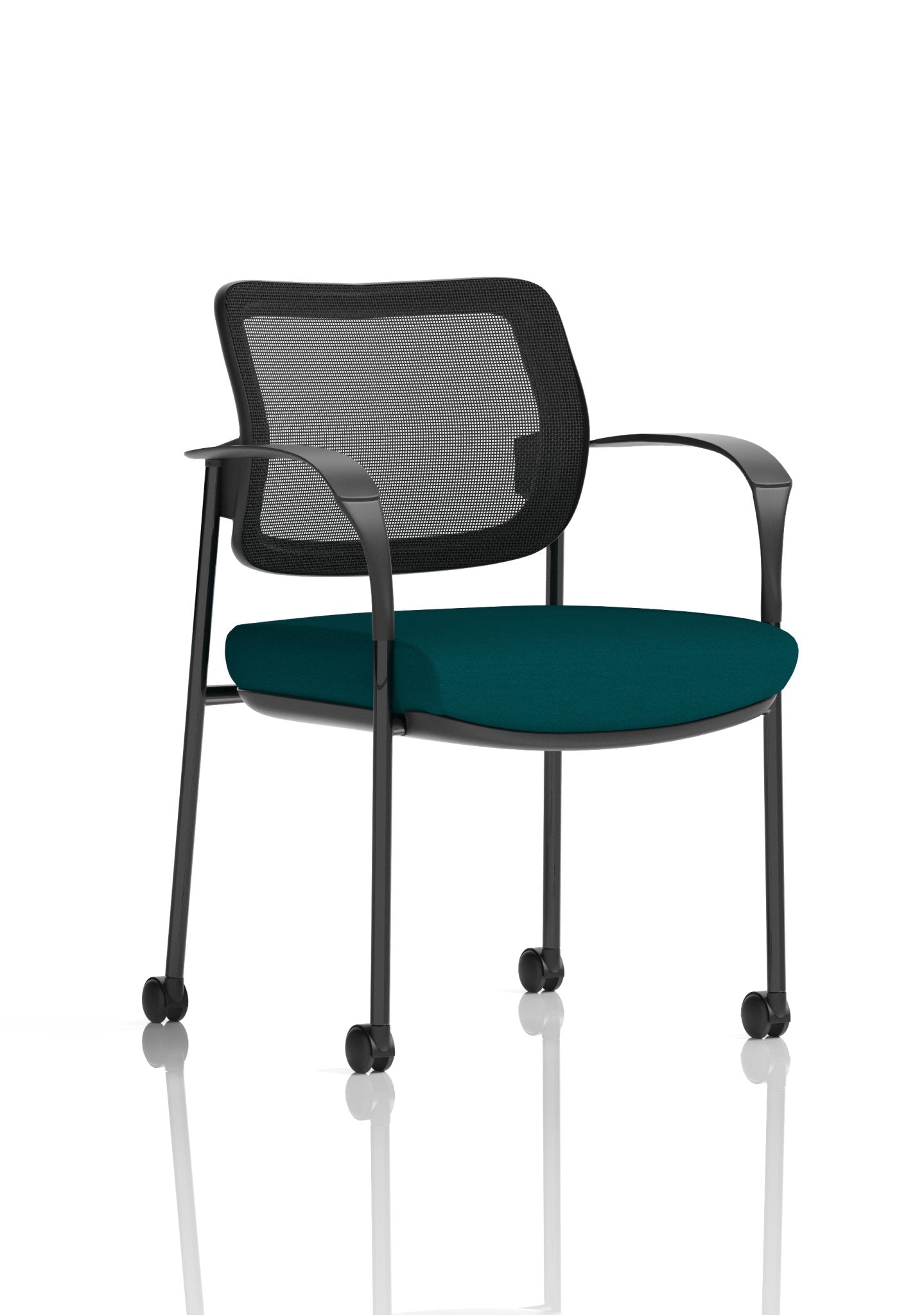 Brunswick Deluxe Medium Back Stacking Visitor Office Chair with Arms with Castors Bespoke - ChairwayUKHome Office ChairKCUP2123Image ForBrunswick Deluxe Medium Back Stacking Visitor Office Chair with Arms with Castors Bespoke