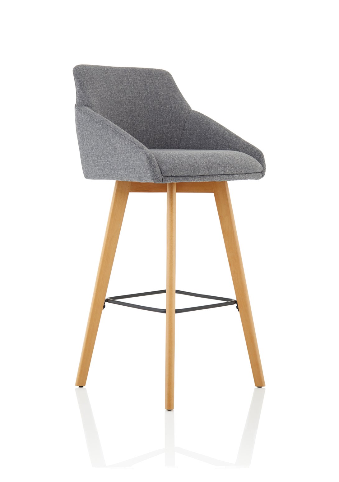 Carmen Grey Fabric Wooden Leg High Stool Chair - ChairwayUKVisitor ChairBR000225Carmen Grey Fabric Wooden Leg High Stool Chair - ChairwayUKVisitorBR000225Image ForCarmen Grey Fabric Wooden Leg High Stool Chair