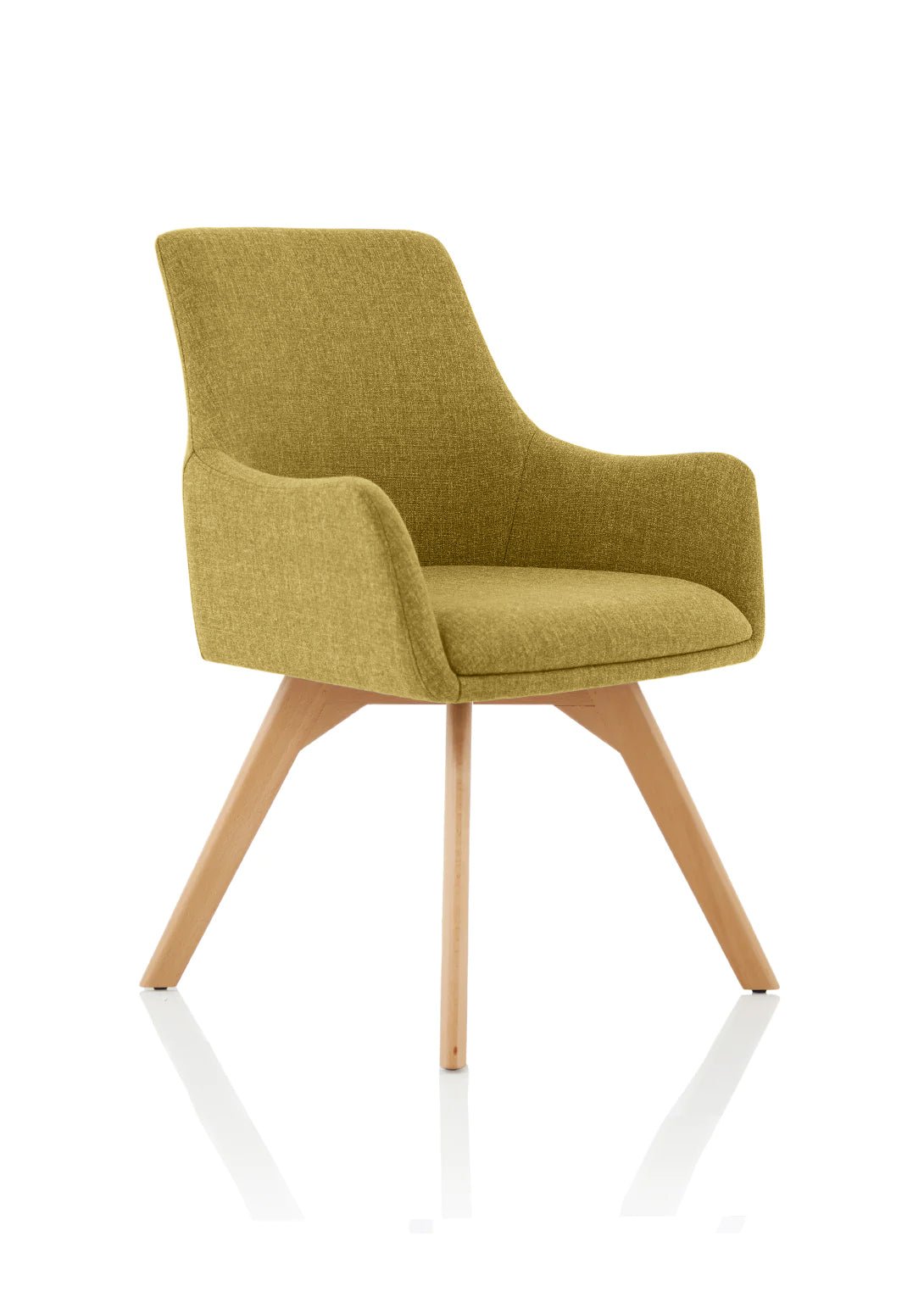 Carmen Grey Fabric Wooden Leg Visitor Chair - ChairwayUKHome Office ChairKCUP1946Image ForCarmen Grey Fabric Wooden Leg Visitor Chair