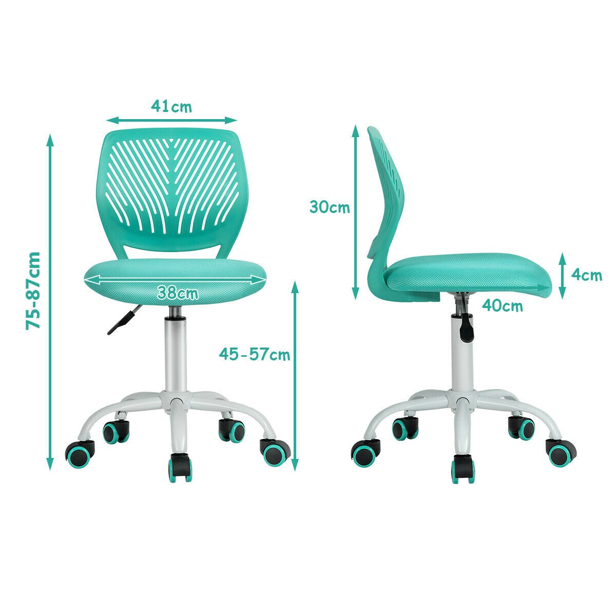 Children's Height Adjustable Computer / Office Chair - Green - ChairwayUKHome Office ChairHW66350GNImage for Ergonomic Gaming Chair with Adjustable High Back and Remote Control LED