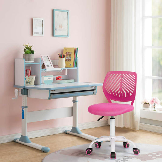 Children's Height Adjustable Computer / Office Chair - Rose - ChairwayUKHome Office ChairHW66350ROChildren's Office Chair UK