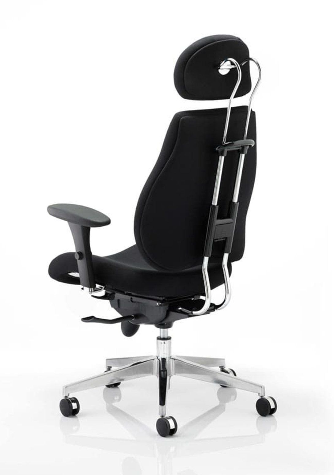 Chiro Plus High Back Ergonomic Posture Chair Black with Arms - ChairwayUKHome Office ChairPO000002Image ForChiro Plus High Back Ergonomic Posture Chair Black with Arms