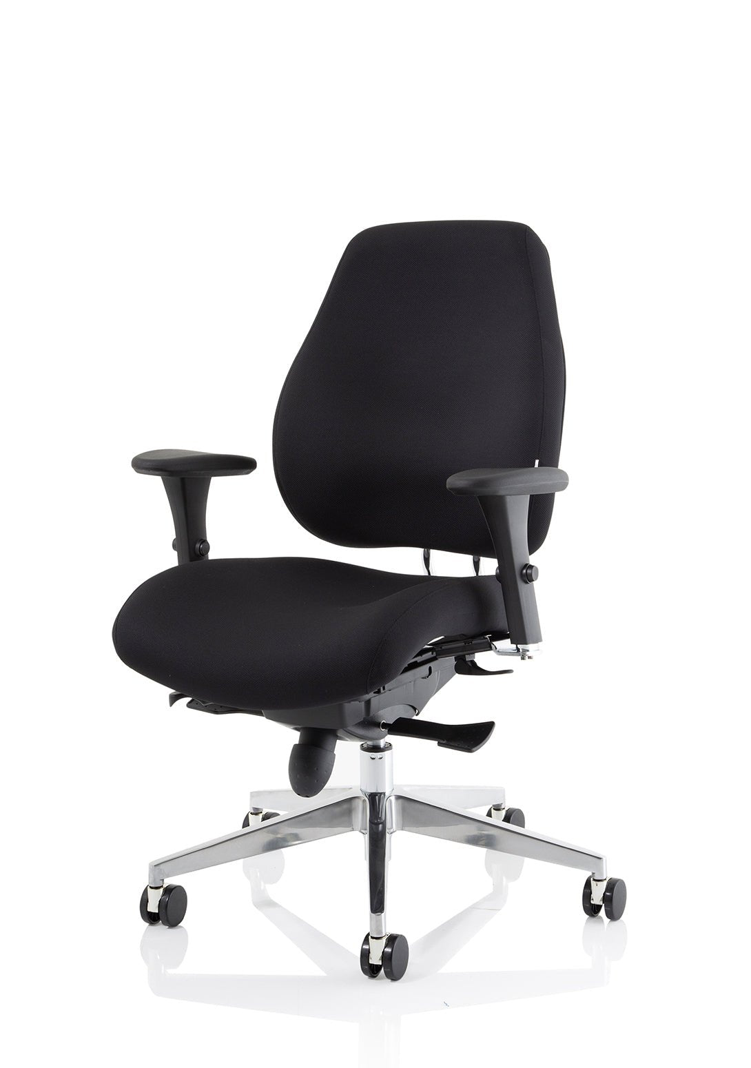 Chiro Plus High Back Ergonomic Posture Chair Black with Arms - ChairwayUKHome Office ChairPO000001Image ForChiro Plus High Back Ergonomic Posture Chair Black with Arms