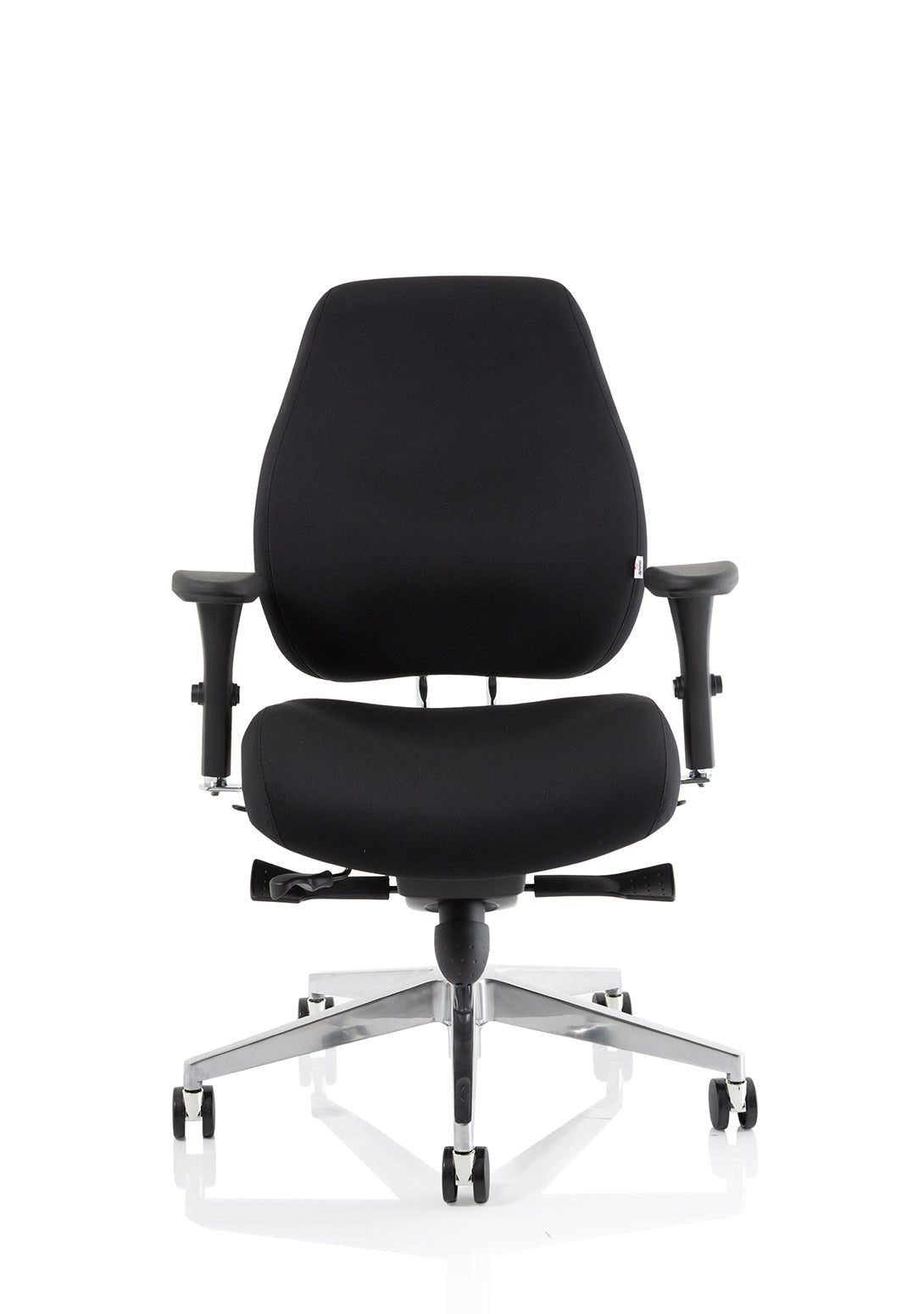 Chiro Plus High Back Ergonomic Posture Chair Black with Arms - ChairwayUKHome Office ChairPO000001Image ForChiro Plus High Back Ergonomic Posture Chair Black with Arms