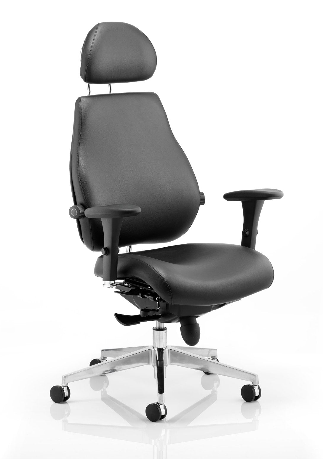 Chiro Plus Ultimate High Back Ergonomic Posture Chair with Arms and Headrest - ChairwayUKHome Office ChairPO000013Image ForChiro Plus Ultimate High Back Ergonomic Posture Chair with Arms and Headrest