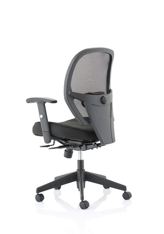 Denver High Mesh Back Black Task Operator Office Chair with Arms - ChairwayUKHome Office ChairOP000234Denver High Mesh Back Black Task Operator Office Chair with Arms - ChairwayUKHome Office ChairOP000234Image ForDenver High Mesh Back Black Task Operator Office Chair with Arms