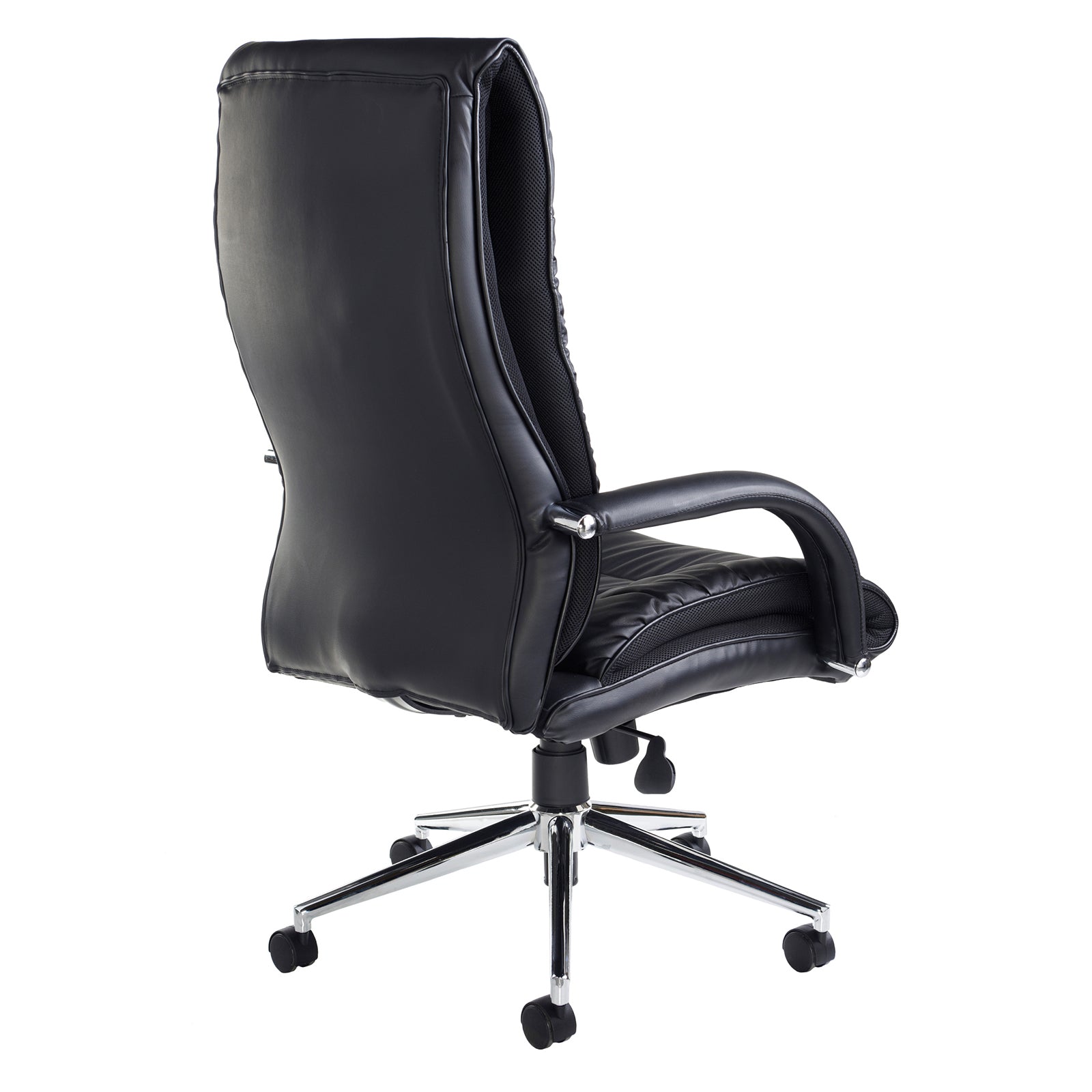 Derby high back executive chair - Black Faux Leather - ChairwayUKExecutiveDER300T1 - BLKDerby high back executive chair - Black Faux Leather