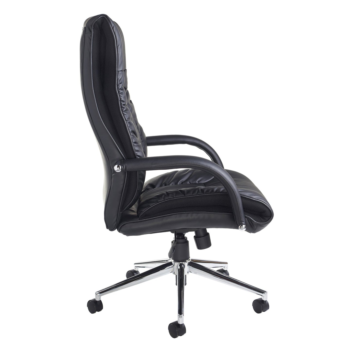 Derby high back executive chair - Black Faux Leather - ChairwayUKExecutiveDER300T1 - BLKDerby high back executive chair - Black Faux Leather