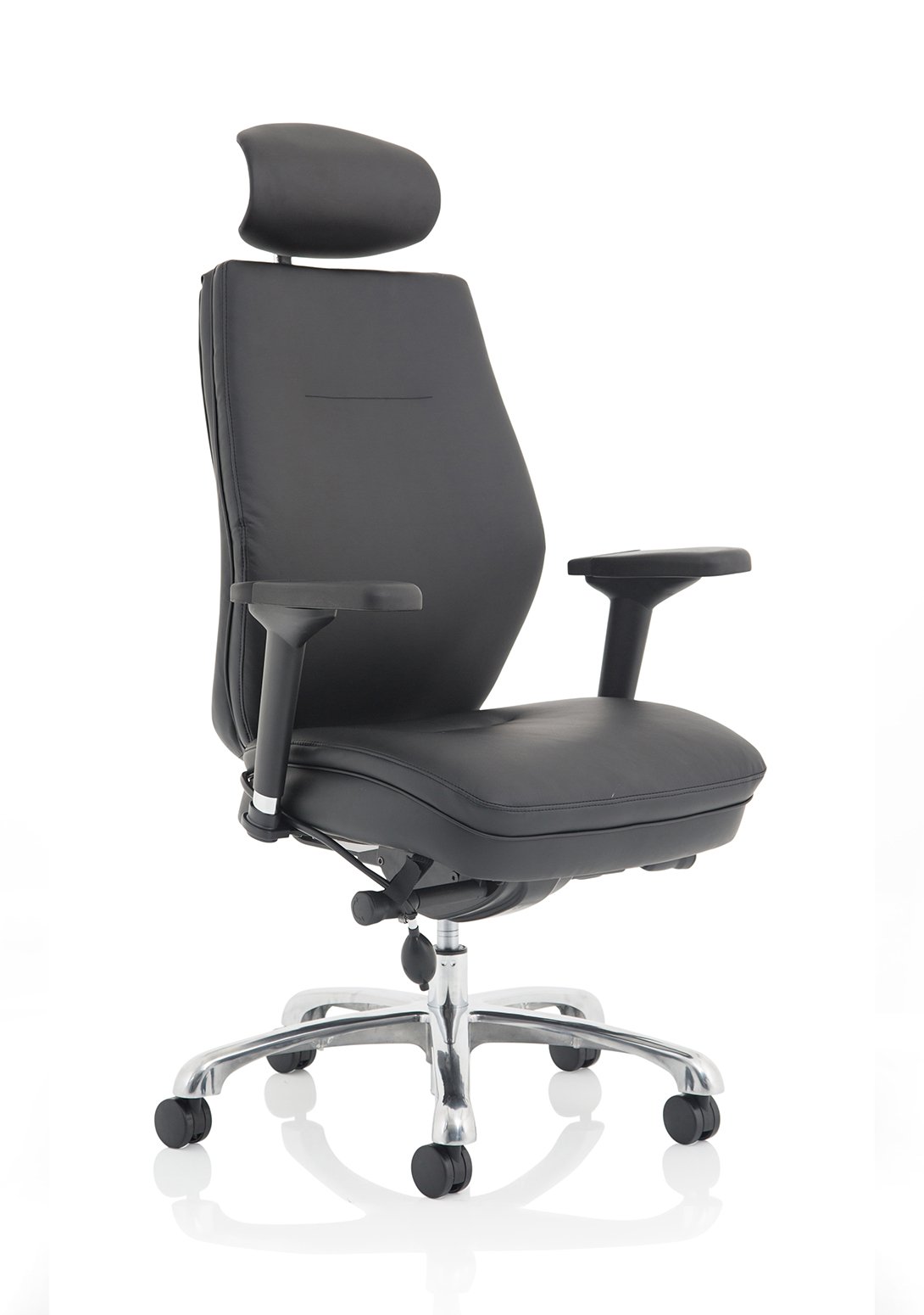 Desire High Back Leather Executive Office Chair with Arms - ChairwayUKHome Office ChairPO000065Black Office Chair with Arms