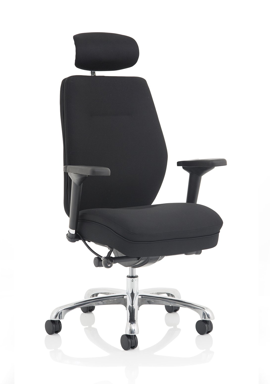 Desire High Back Leather Executive Office Chair with Arms - ChairwayUKHome Office ChairPO000066Black Office Chair with Arms