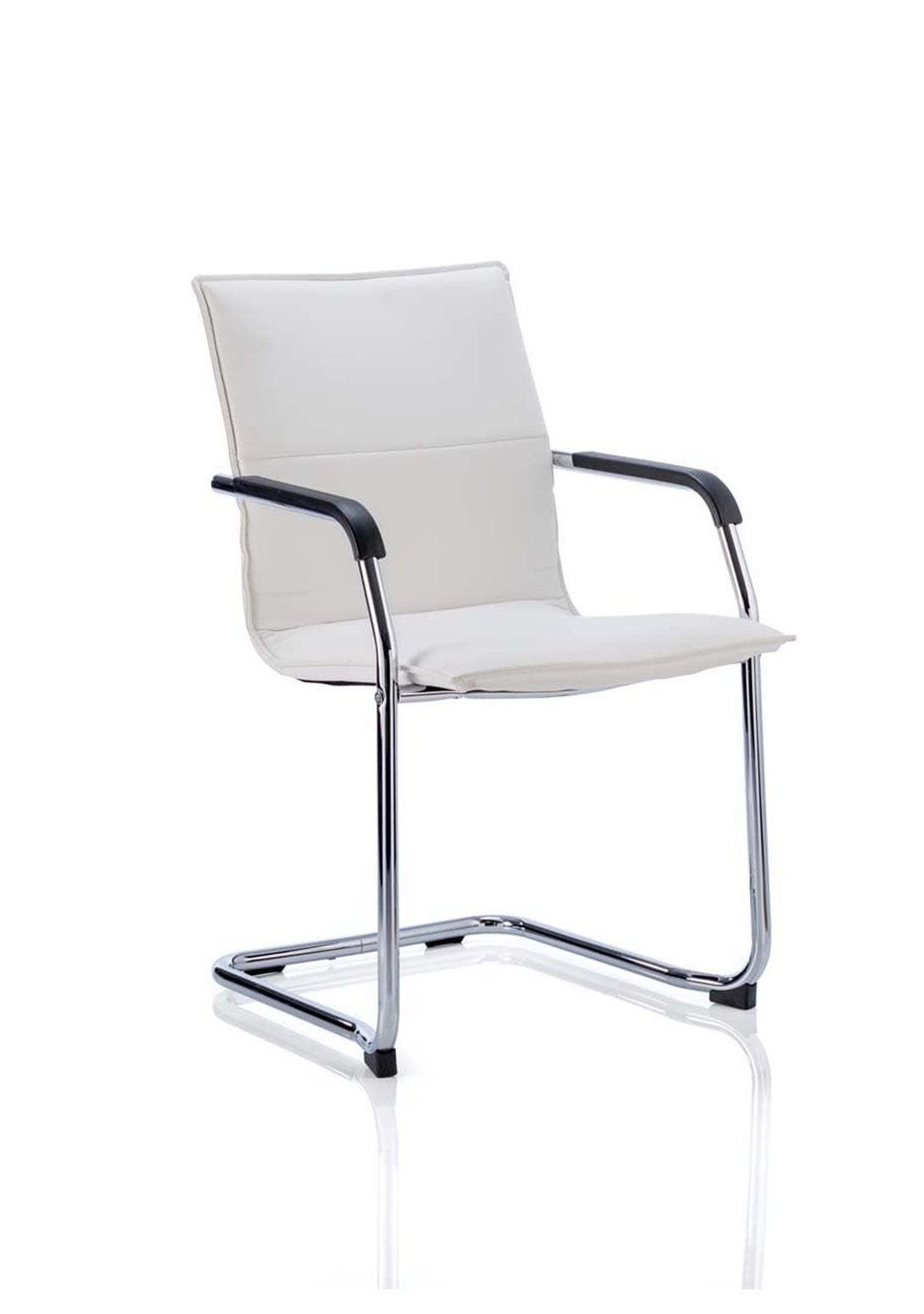 Echo Medium Back Leather Cantilever Visitor Chair with Arms - ChairwayUKHome Office ChairBR000178Cantilever Office Chair