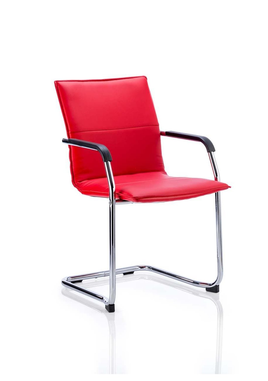 Echo Medium Back Leather Cantilever Visitor Chair with Arms - ChairwayUKHome Office ChairBR000178Cantilever Office Chair