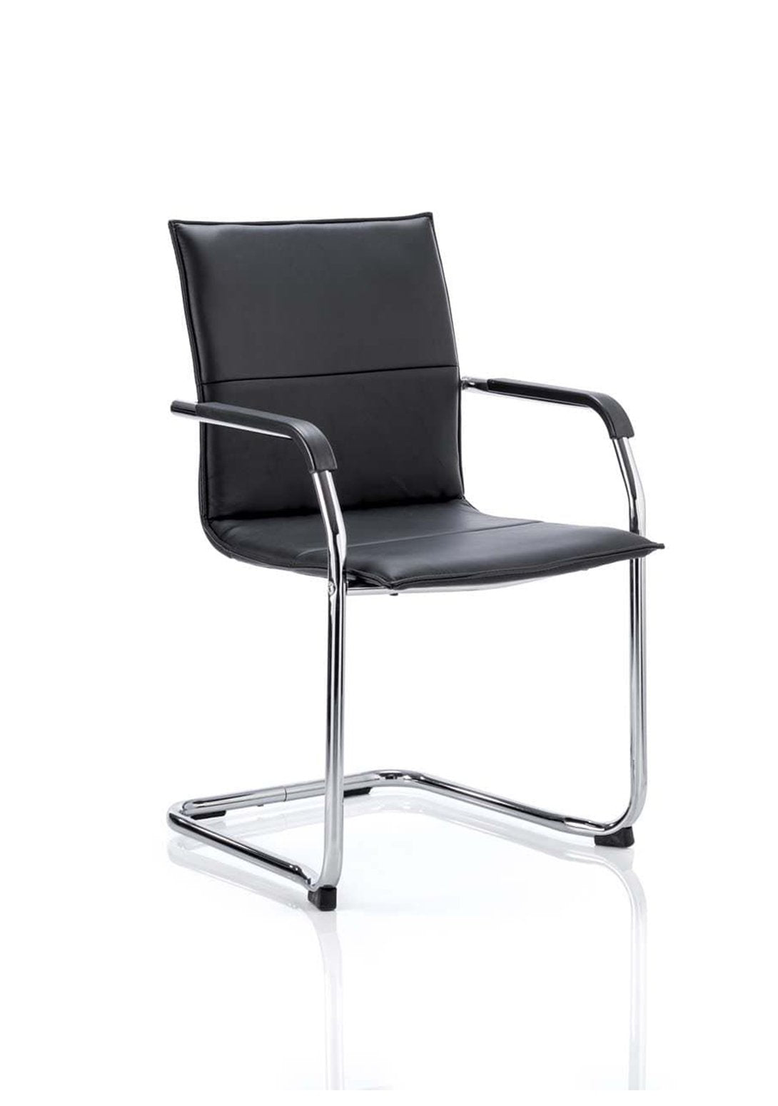 Echo Medium Back Leather Cantilever Visitor Chair with Arms - ChairwayUKHome Office ChairBR000178Cantilever Office Chair