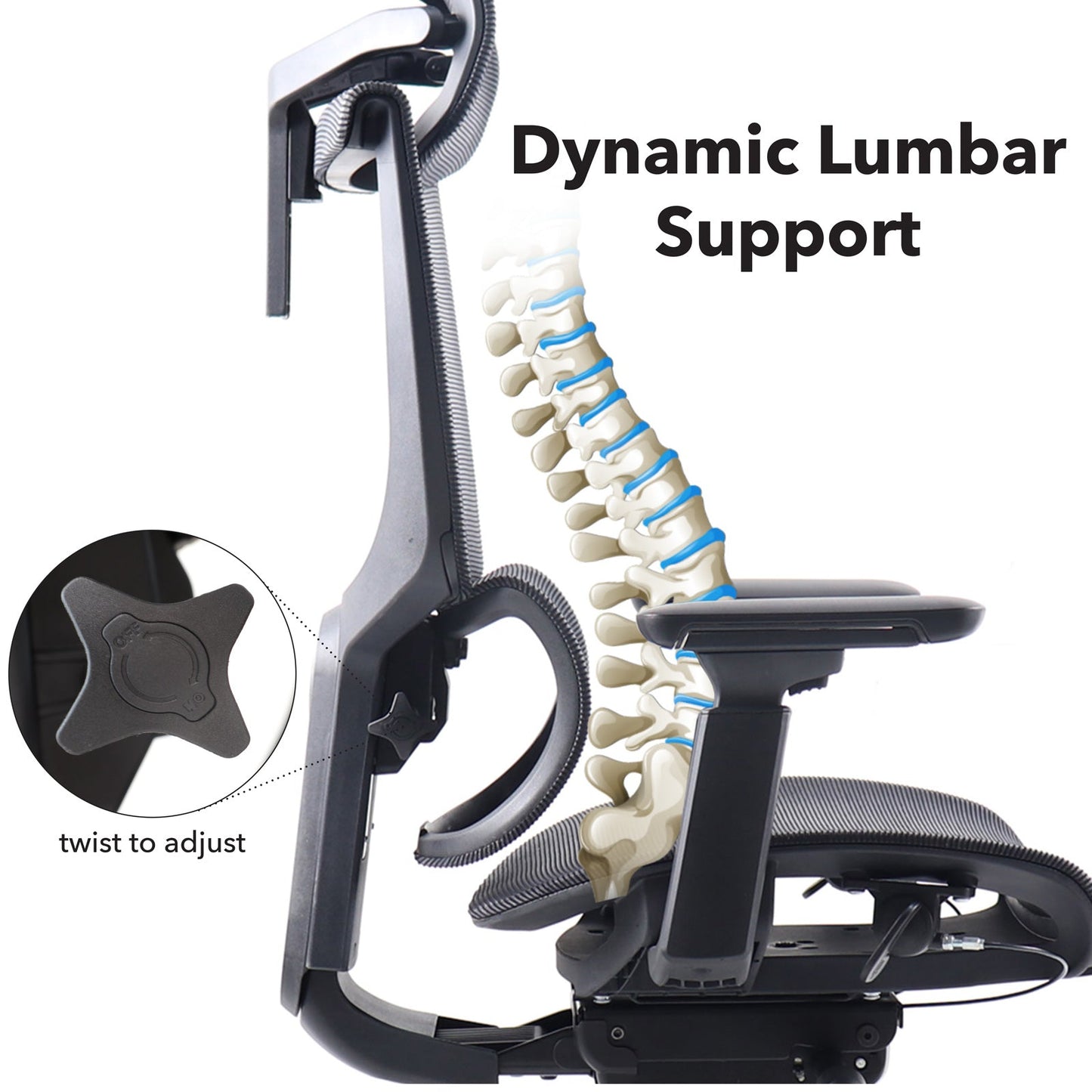 Elise mesh back operator chair - ChairwayUKOperator ChairELS300K2 - KElise mesh back operator chair