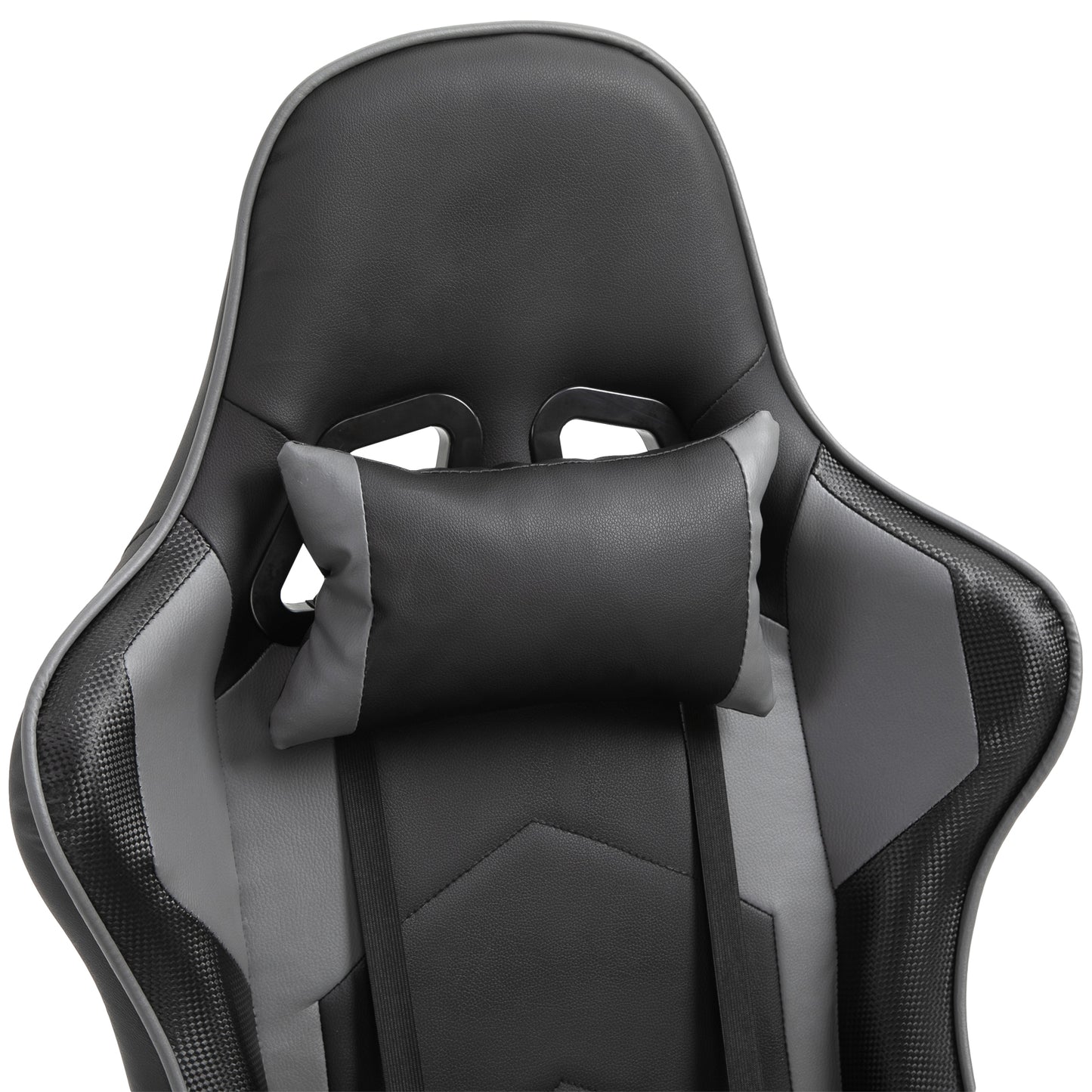 Image for Vinsetto High Back Racing Gaming Chair Reclining 360° Swivel Rocking Height Adjustable with Pillow and Build-in Lumbar Home Black PU Leather