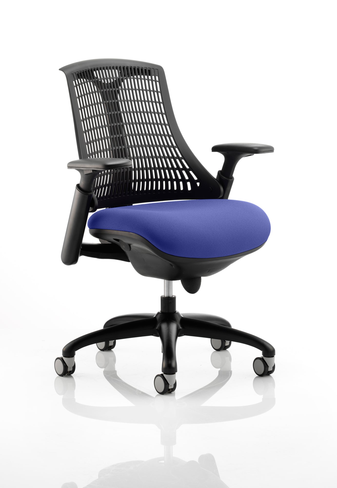 Flex Medium Back Black Frame Task Operator Office Chair with Arms - ChairwayUKOperator ChairKCUP0283Image For Eclipse Plus II Medium Back Task Operator Office Chair