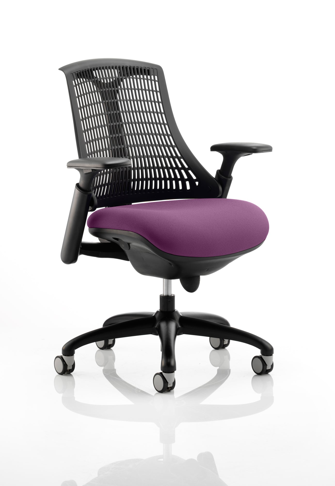 Flex Medium Back Black Frame Task Operator Office Chair with Arms - ChairwayUKOperator ChairKCUP0288Image For Eclipse Plus II Medium Back Task Operator Office Chair