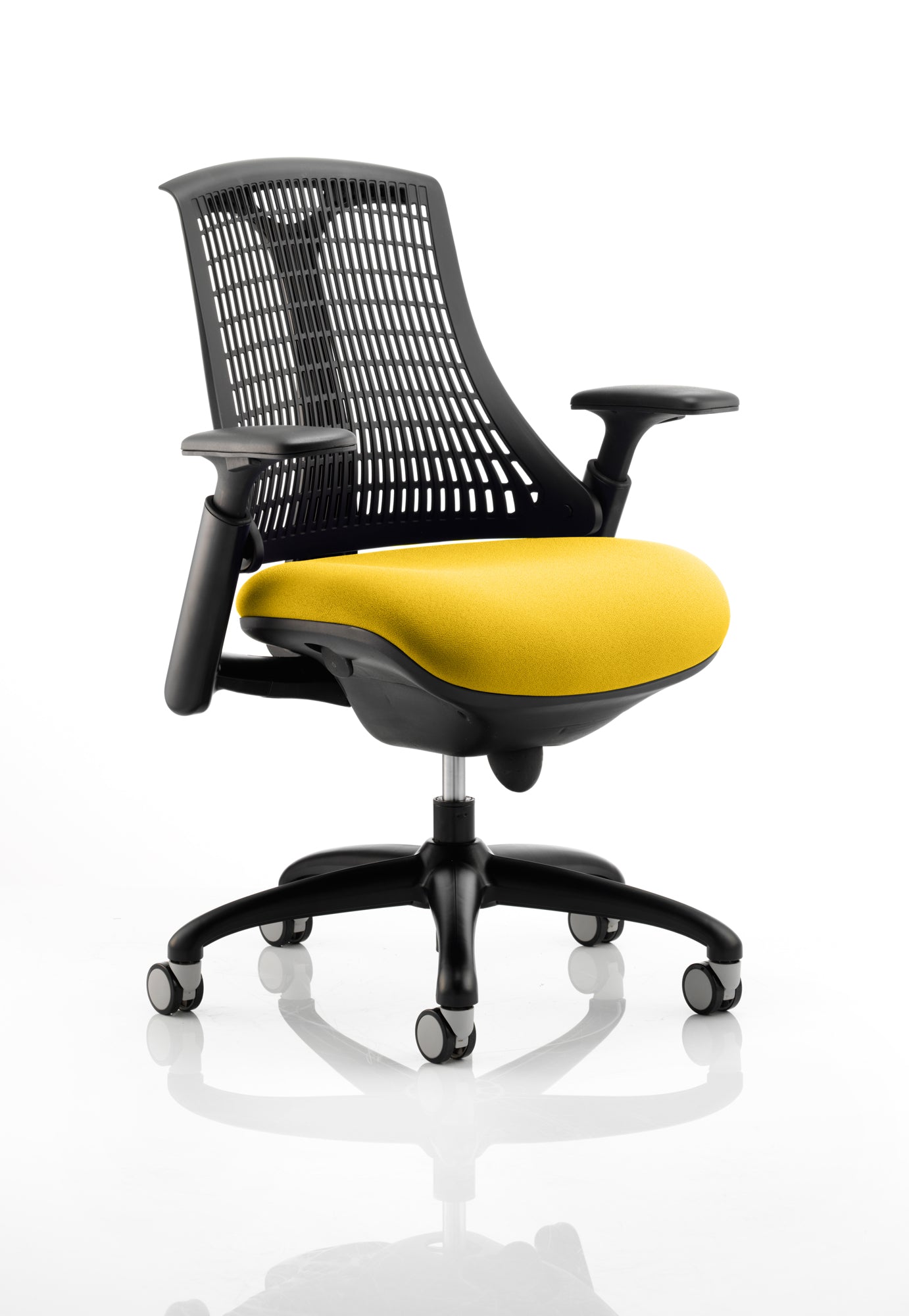 Flex Medium Back Black Frame Task Operator Office Chair with Arms - ChairwayUKOperator ChairKCUP0285Image For Eclipse Plus II Medium Back Task Operator Office Chair