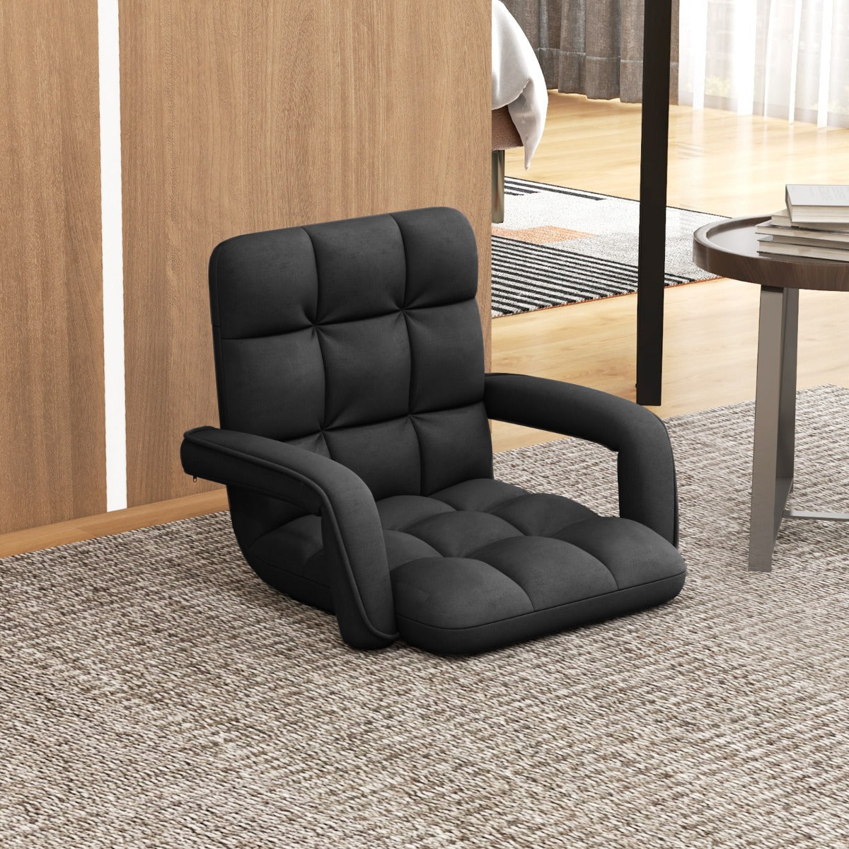 Floor Gaming Chair for Adults with Back Support and Adjustable 6-Position